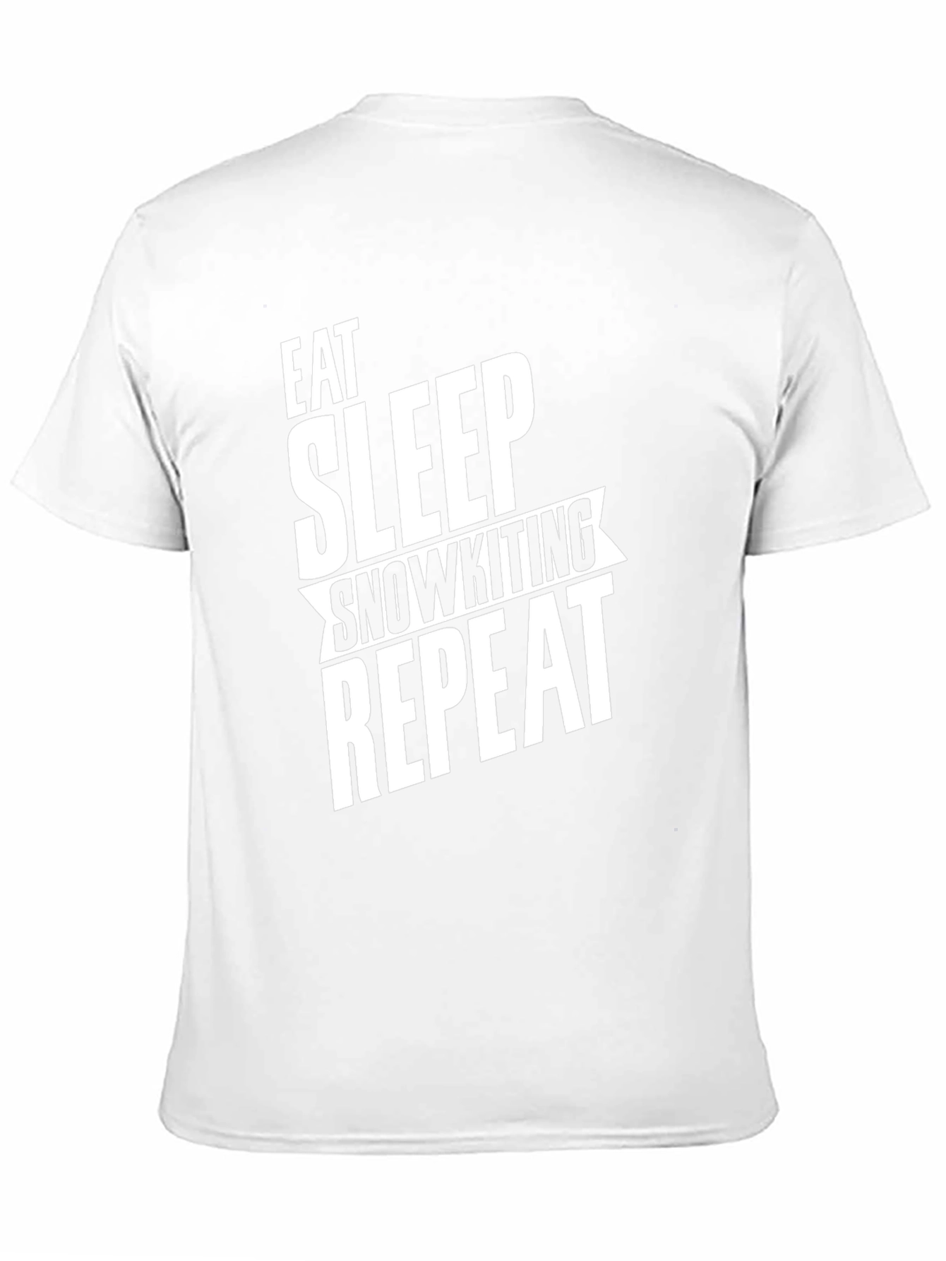 Black Eat Sleep Snowkiting Repeat T-Shirt Black view 11