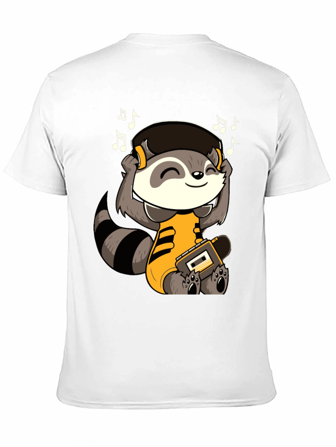 Black Raccoon Music Lover T-Shirt view 11