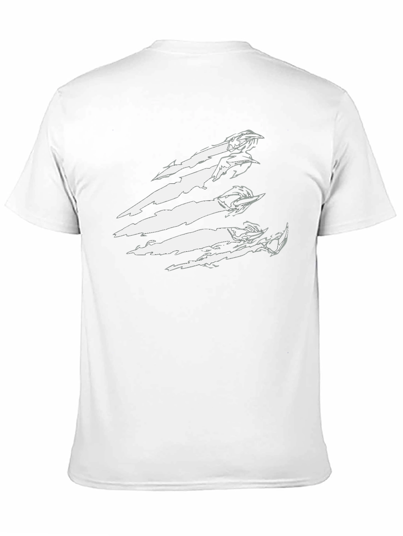 Black Claw Mark Graphic T-Shirt - Edgy Streetwear view 11