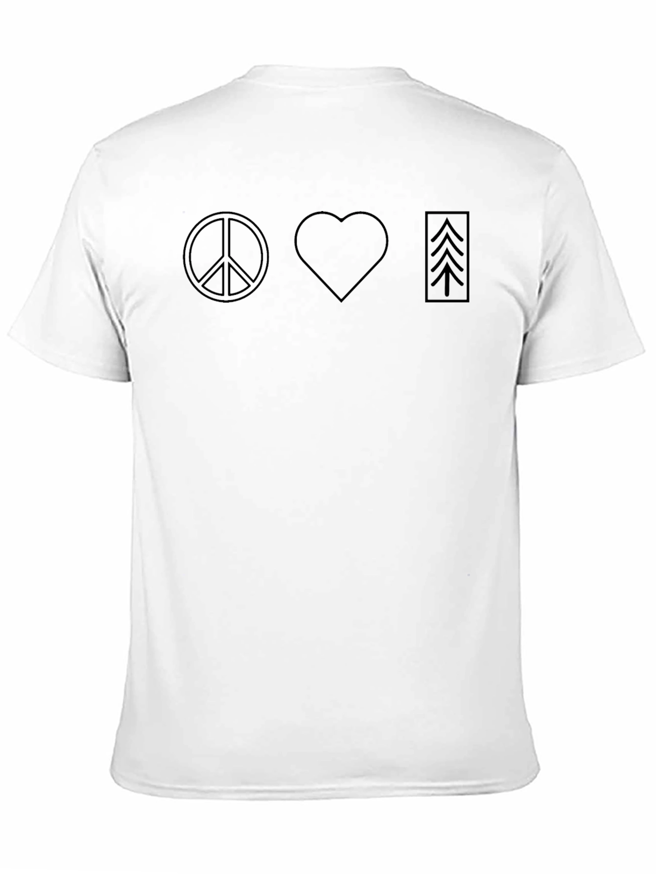 Black Peace Love Arrows Graphic T-Shirt view 11