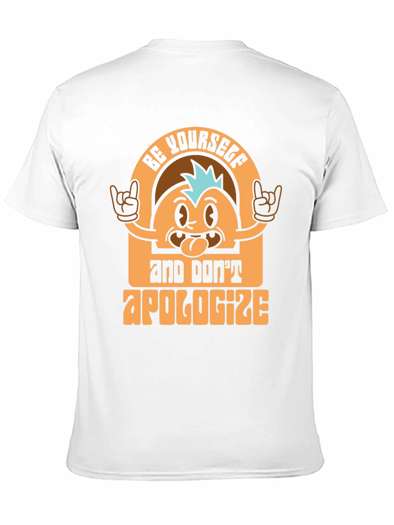 Black Be Yourself T-Shirt - Retro Cartoon Graphic Tee view 11