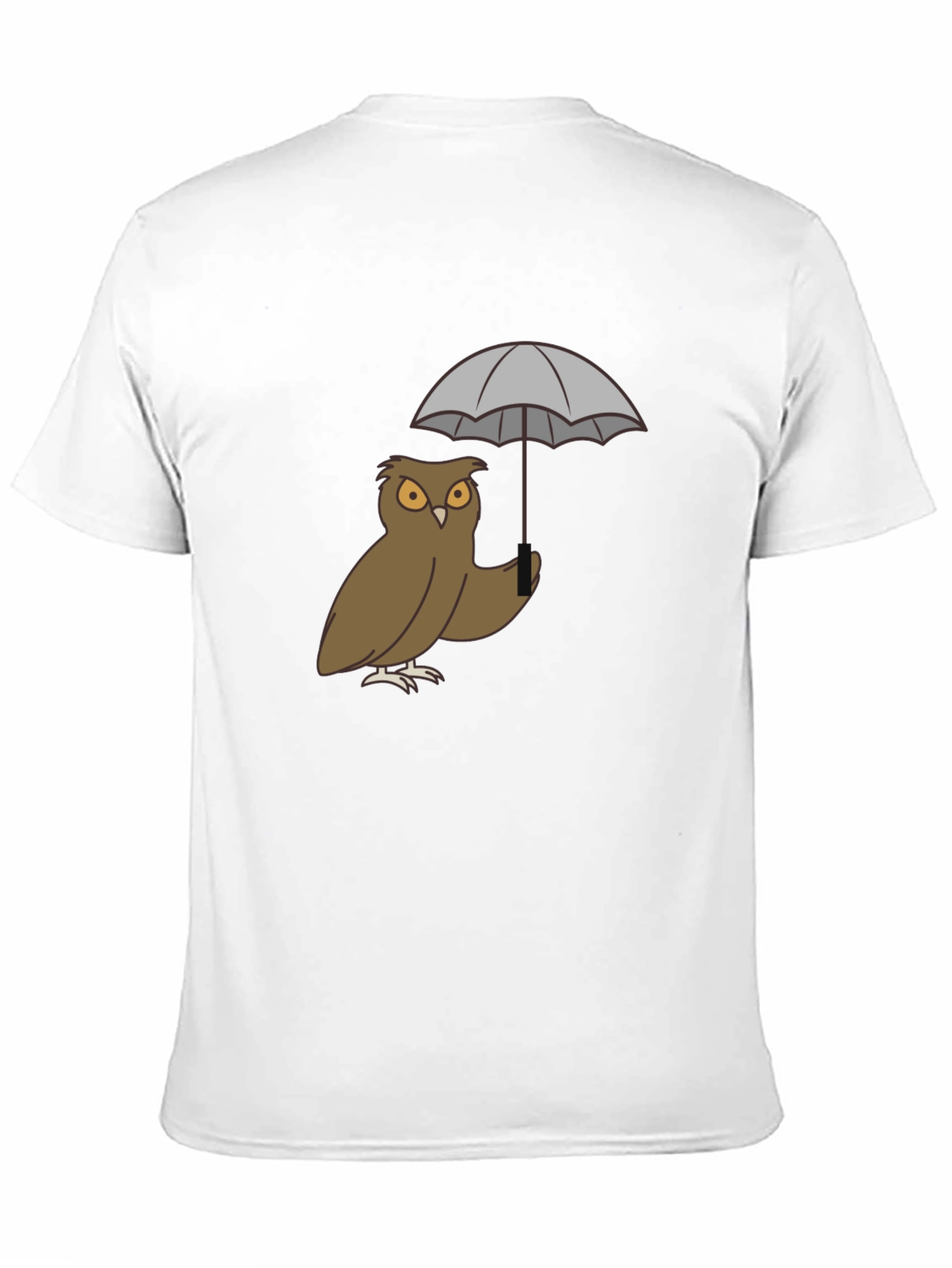 Black Owl Umbrella Graphic T-Shirt view 11
