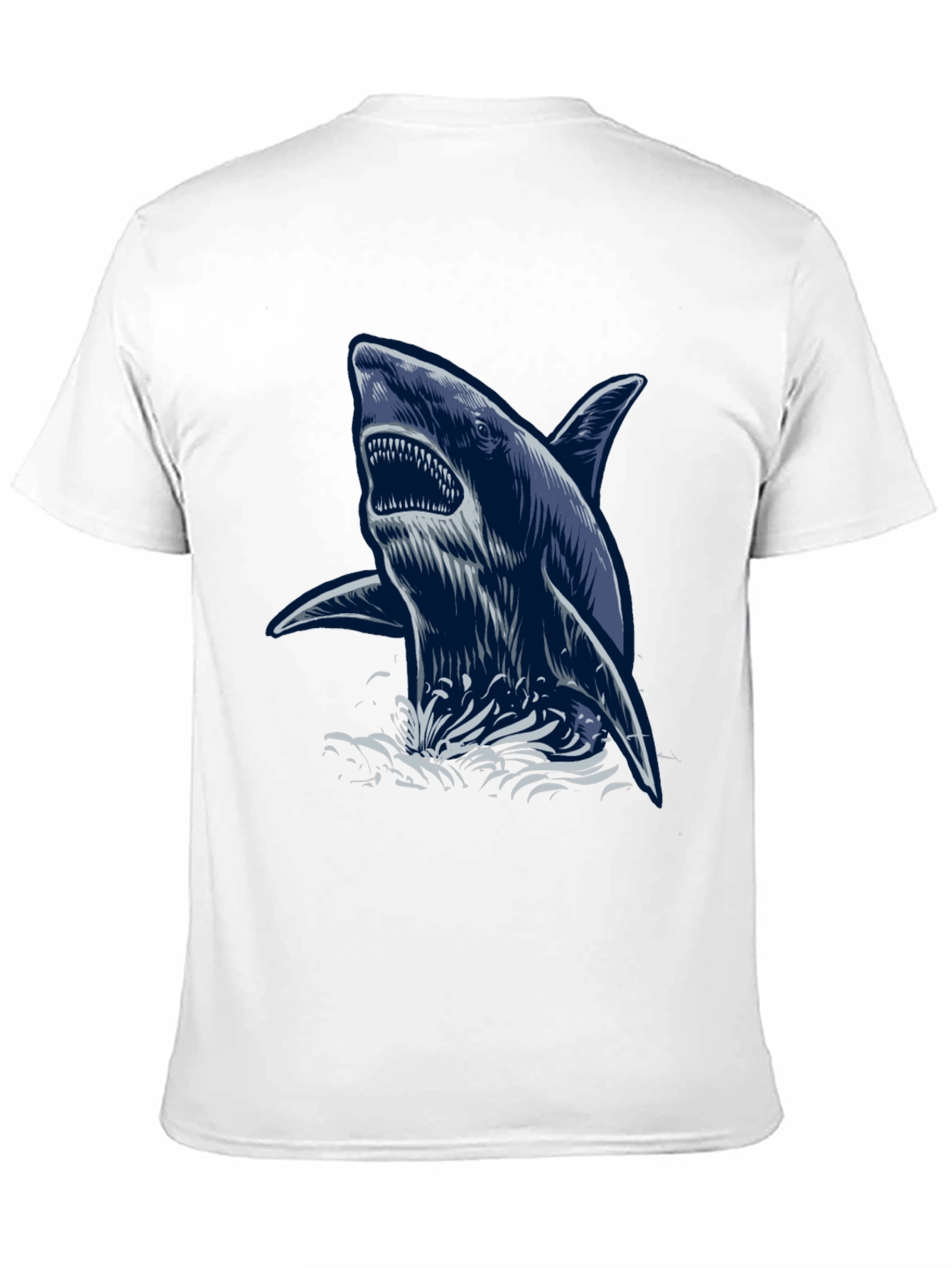 Black Shark Graphic Print T-Shirt view 11