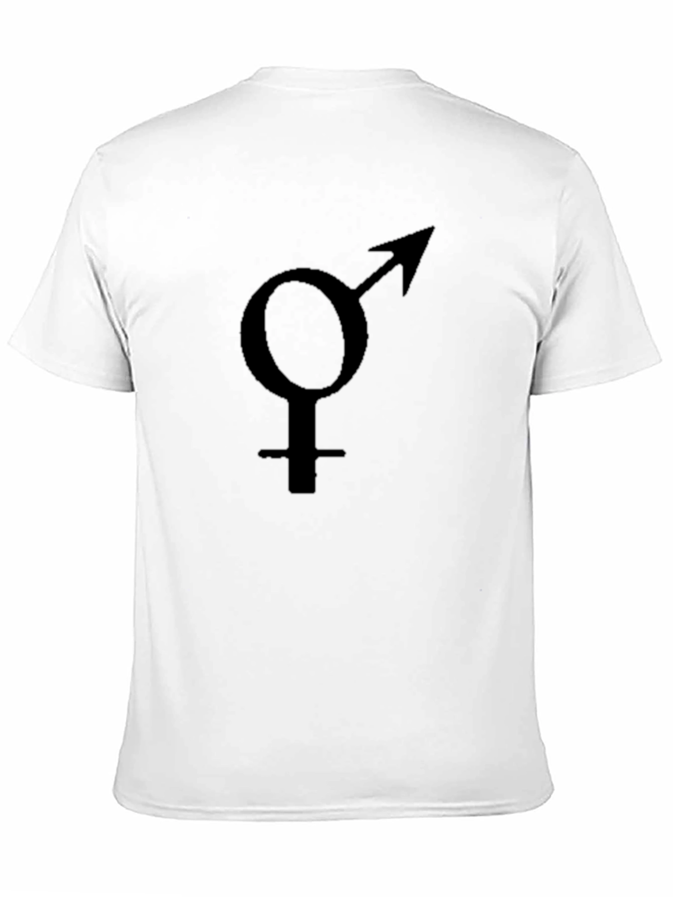 Black Gender Symbol Black Tee - Unisex Trans Pride view 11
