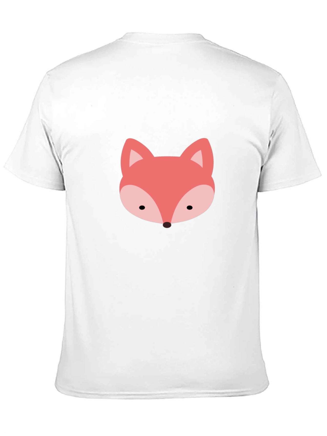 Black Cute Fox Graphic Tee - Soft Black T-Shirt view 11
