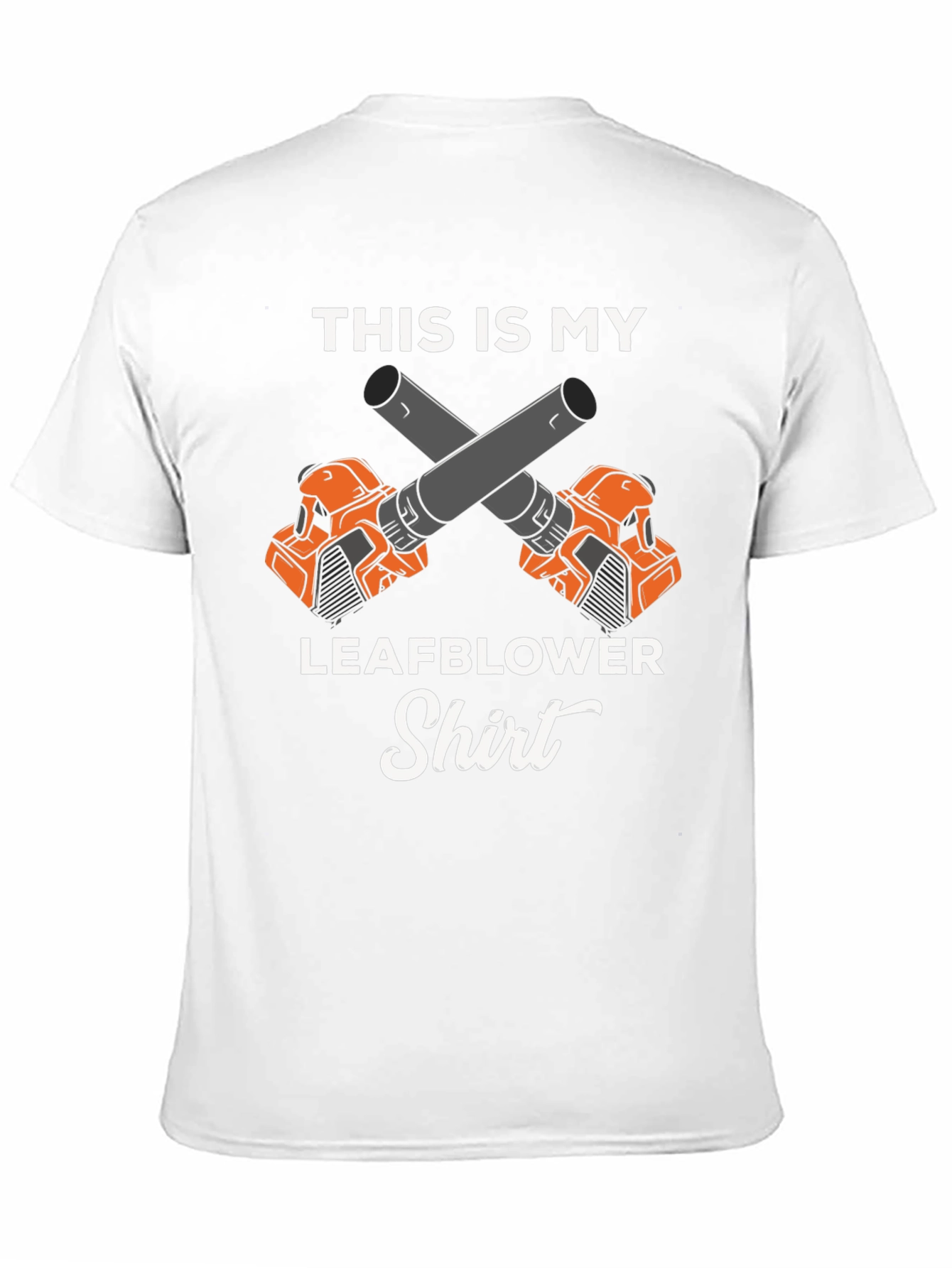 Black Leaf Blower Shirt - Funny Landscaping Tee view 11