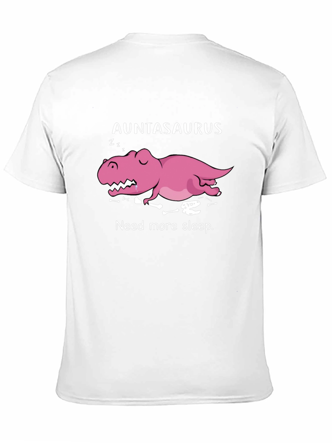 Black Auntasaurus Need More Sleep Funny T-Shirt view 11