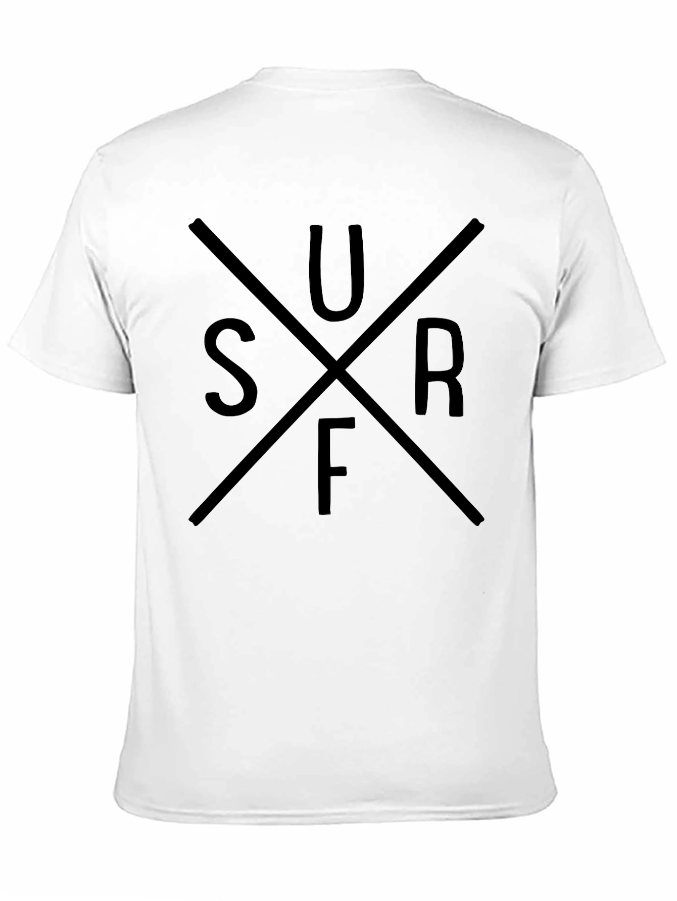 Black Men's Black Surf Graphic T-Shirt view 11