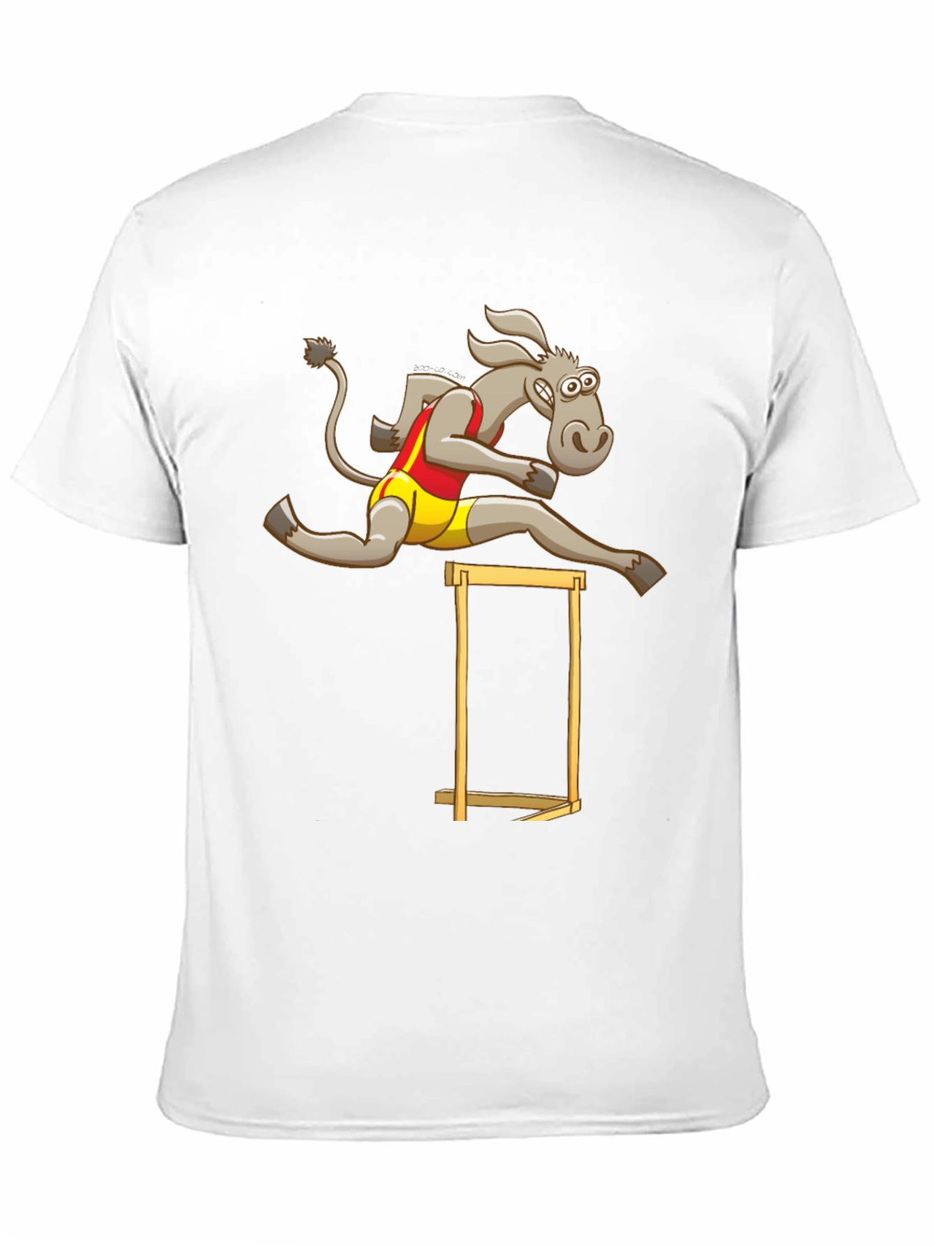 Black Donkey Hurdler Black T-Shirt view 11