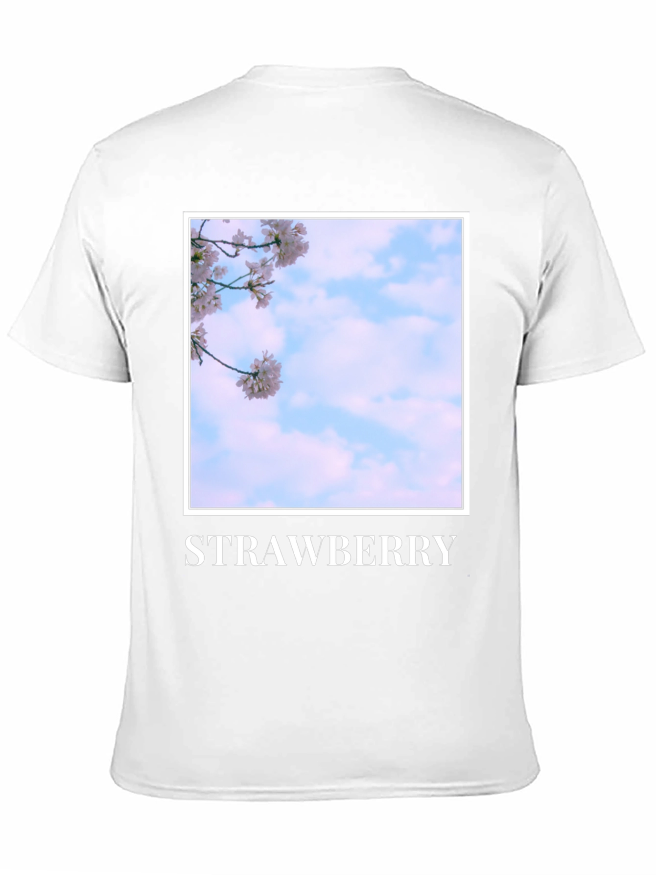 Black Strawberry Blossom T-Shirt - Soft Cotton Blend view 11