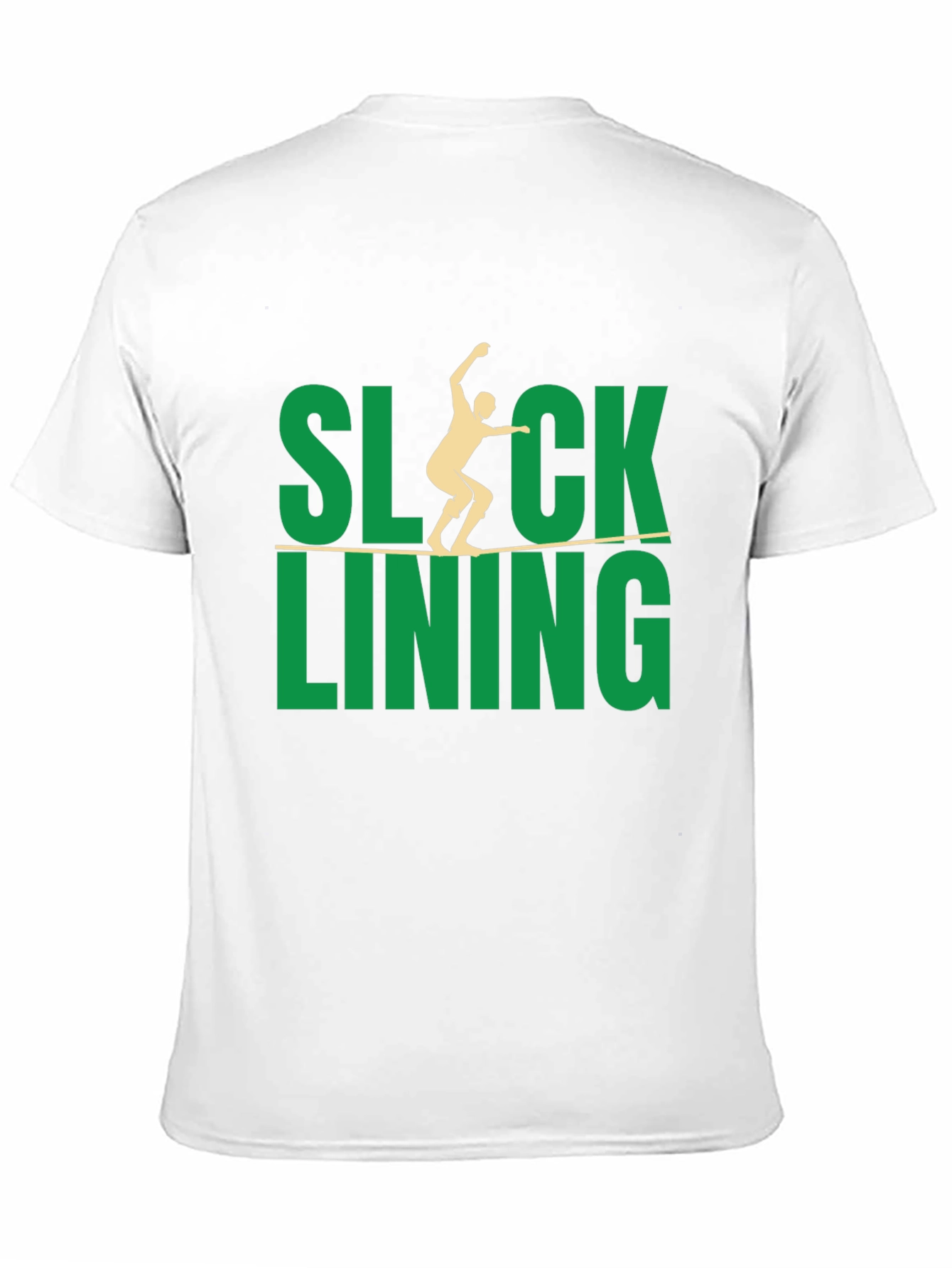 Black Slacklining Graphic T-Shirt view 11