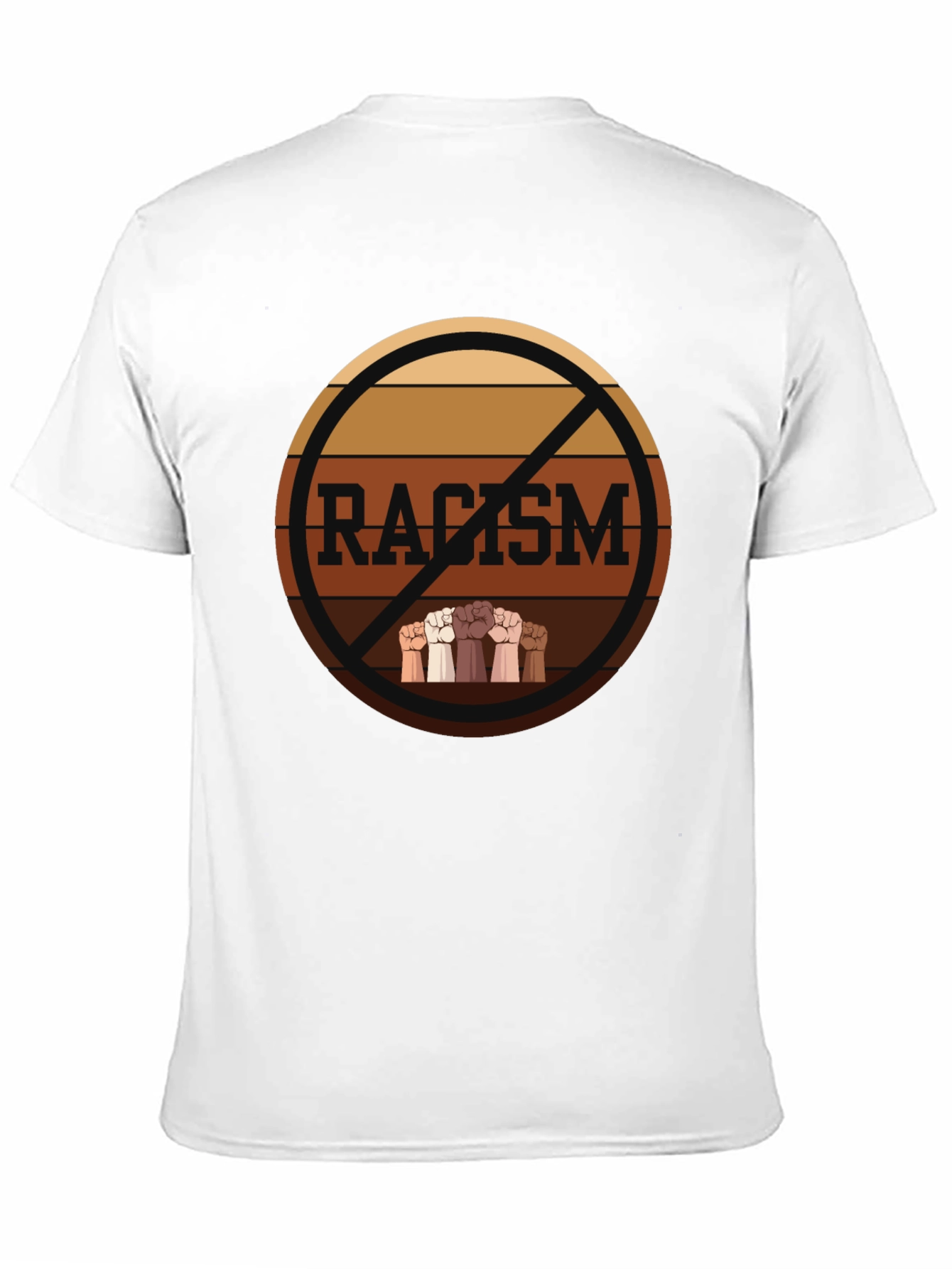 Anti Racism Fist Bump Graphic T-Shirt - 11
