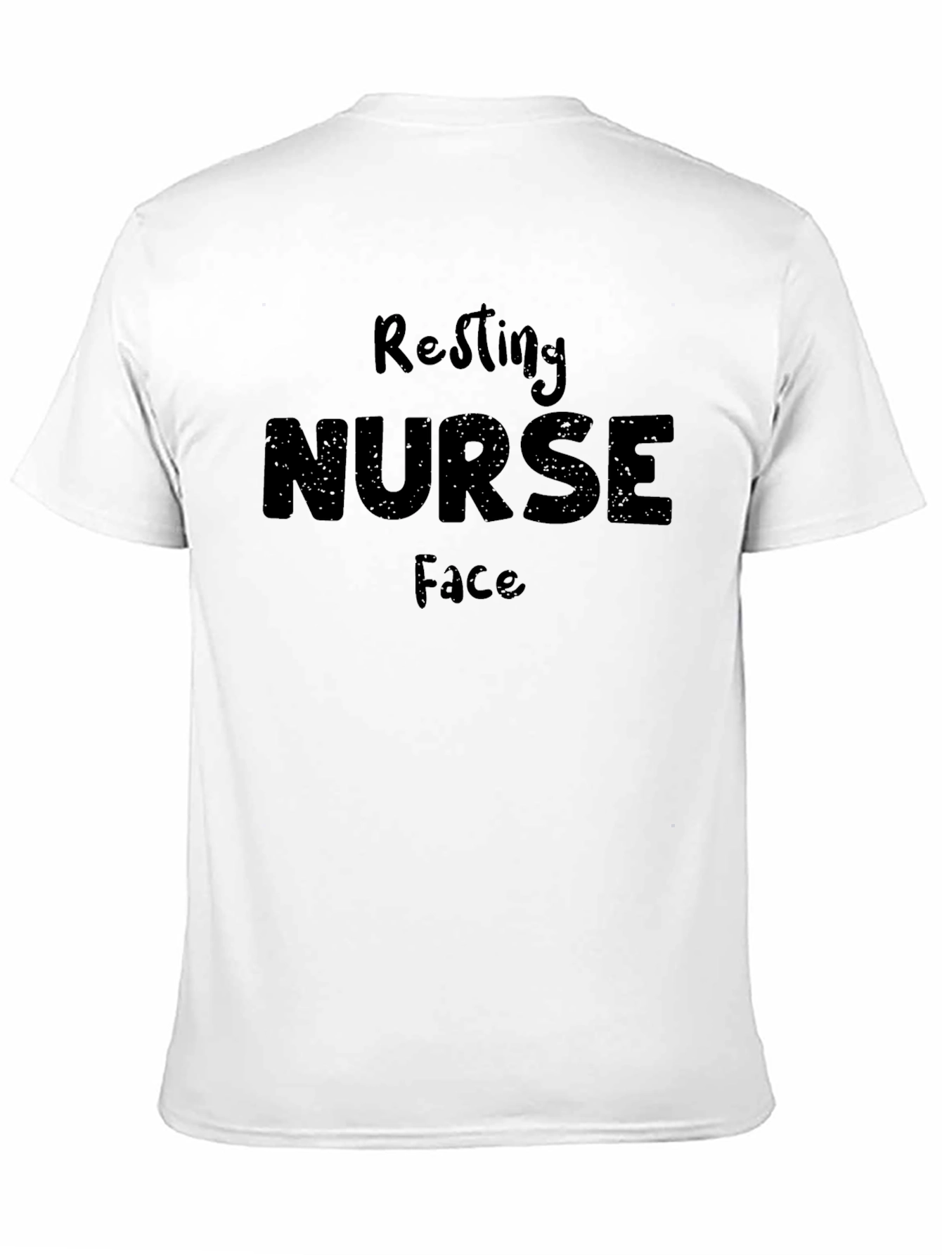Black Resting Nurse Face Graphic Tee - Black view 11