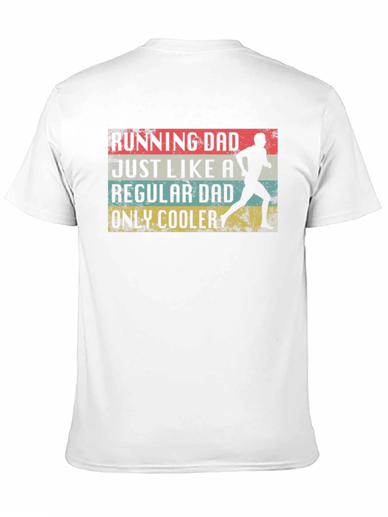 Black Running Dad T-Shirt - Regular Dad, Only Cooler view 11