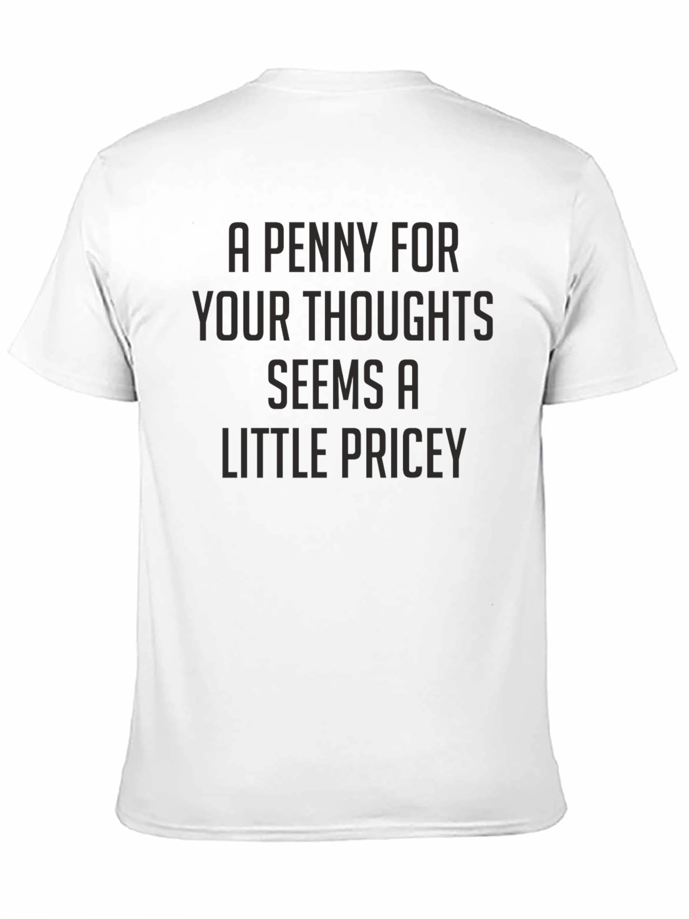 Black A Penny For Your Thoughts Graphic T-Shirt view 11