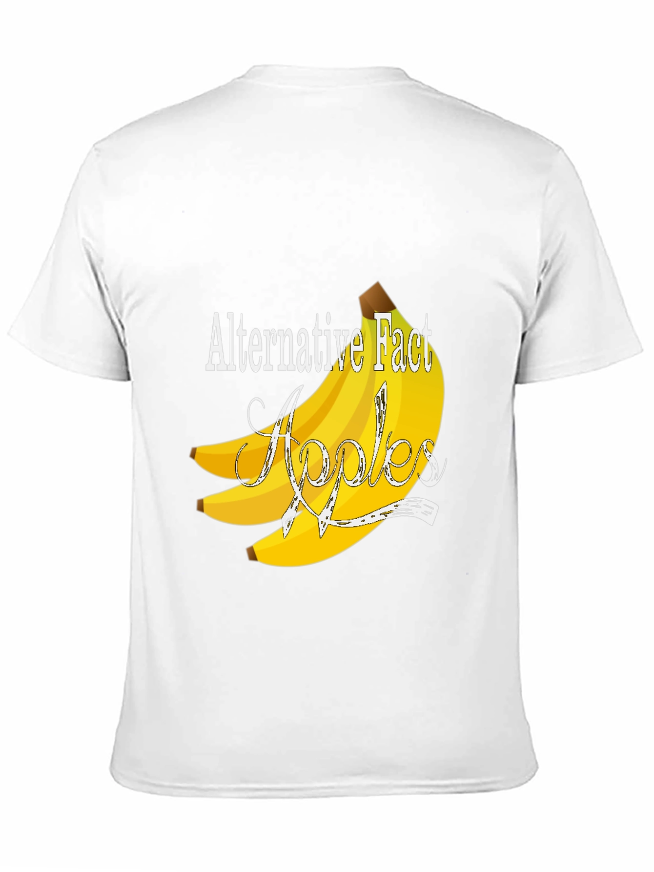 Black Alternative Fact Apples T-Shirt - Funny Banana Tee view 11
