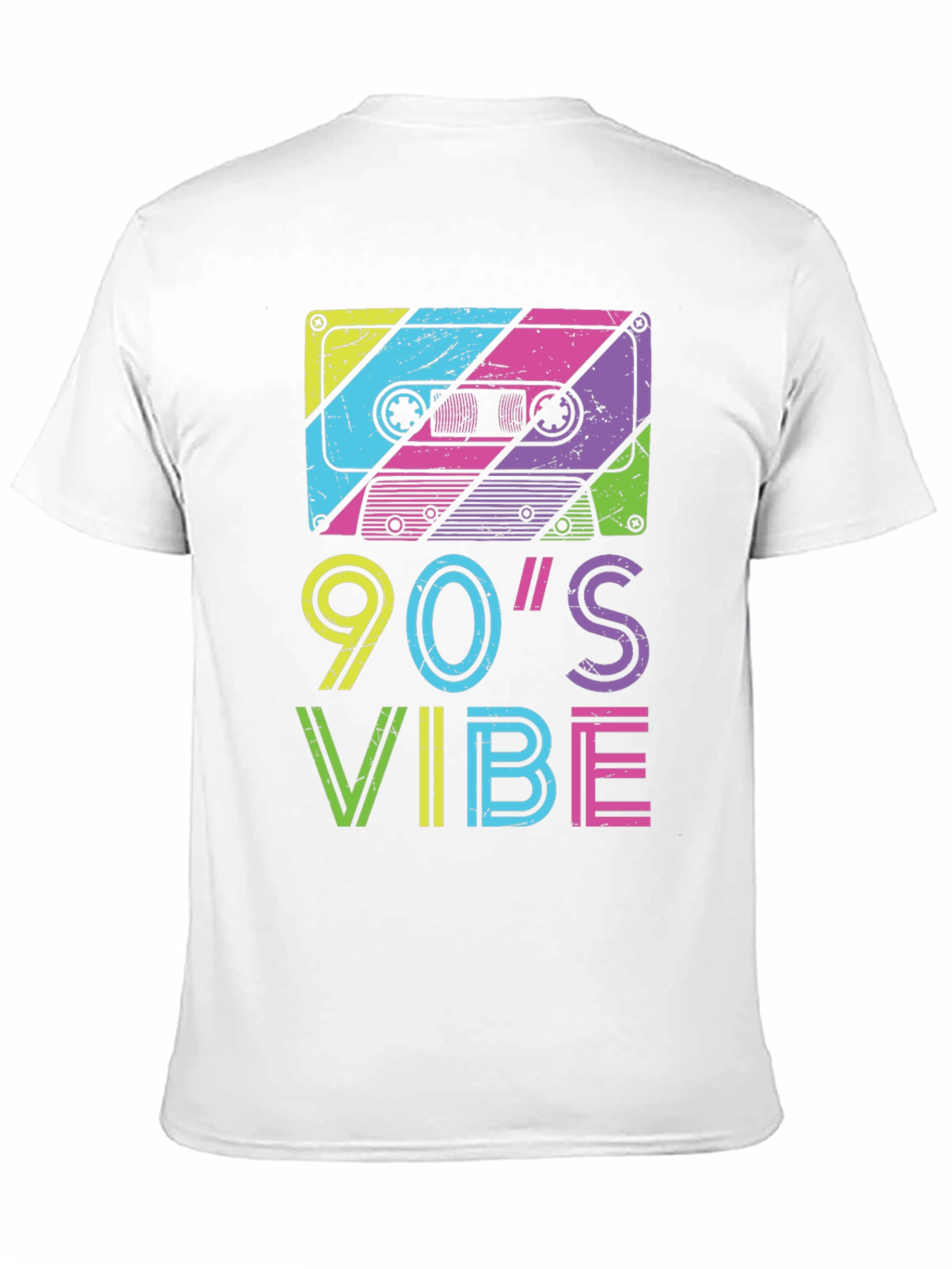 90's Vibe Graphic Tee - Retro Cassette Design - 11