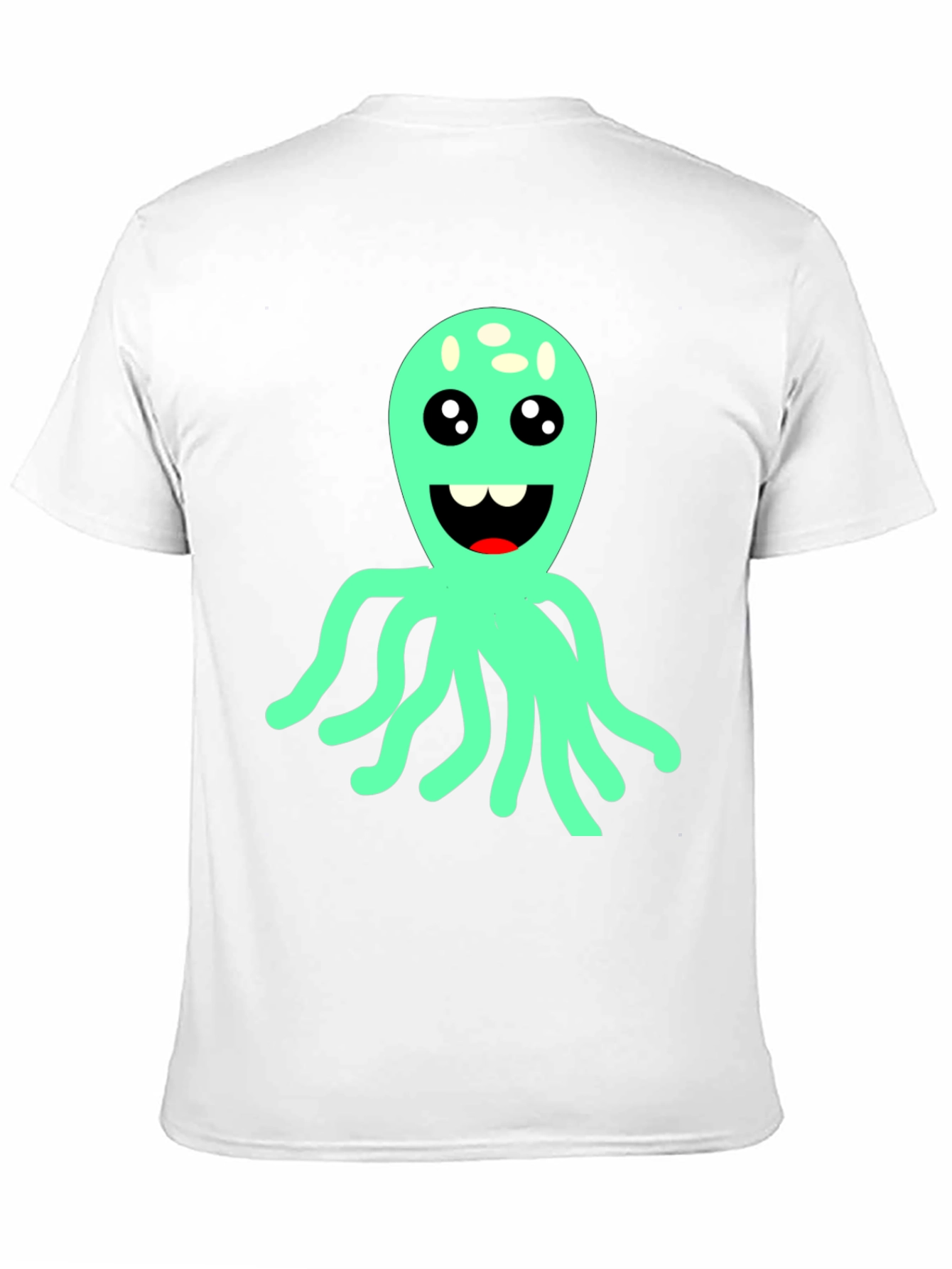 Black Cute Octopus Graphic T-Shirt - Black view 11
