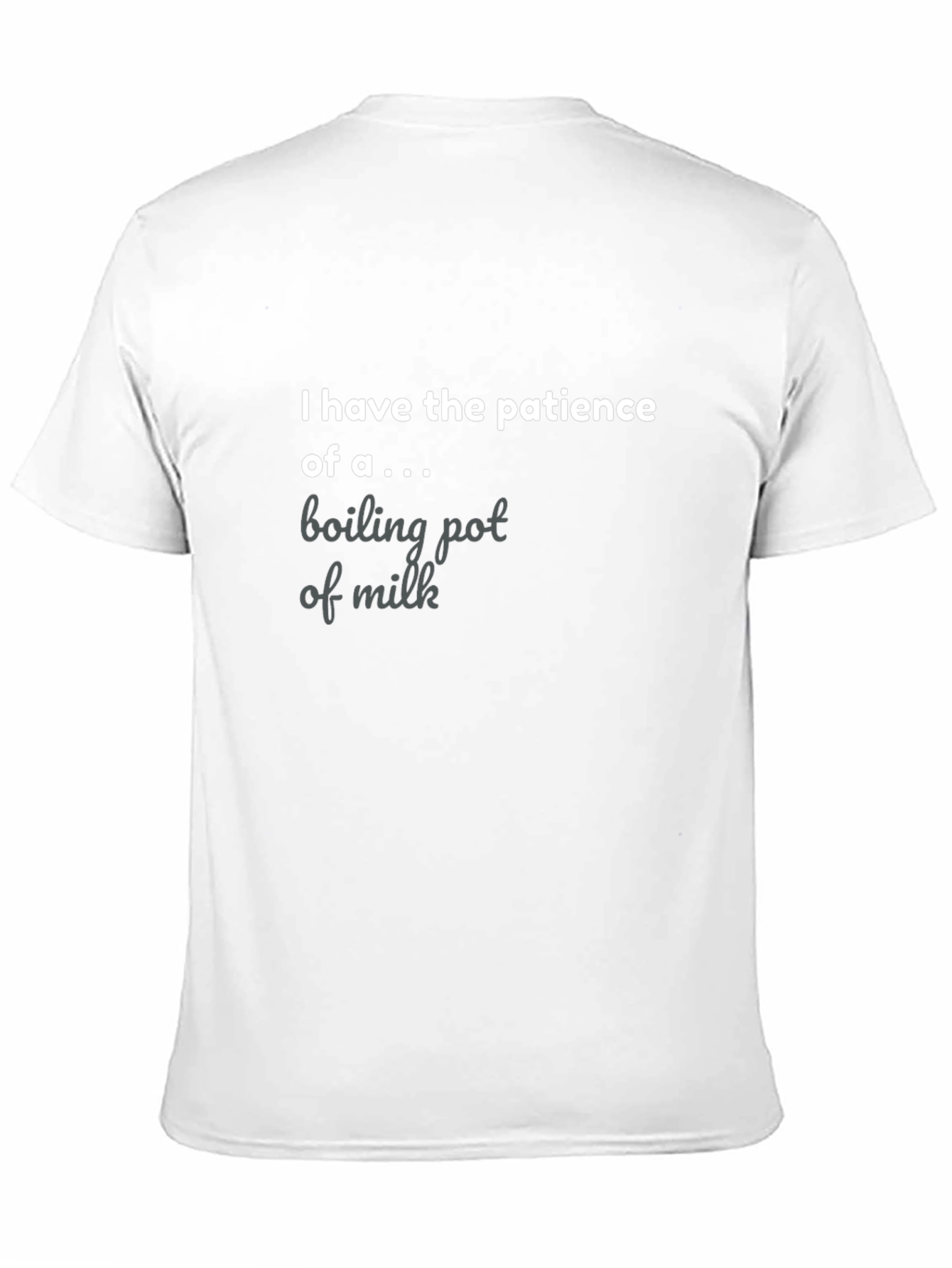 Black Funny Patience Graphic Tee - Boiling Pot of Milk view 11