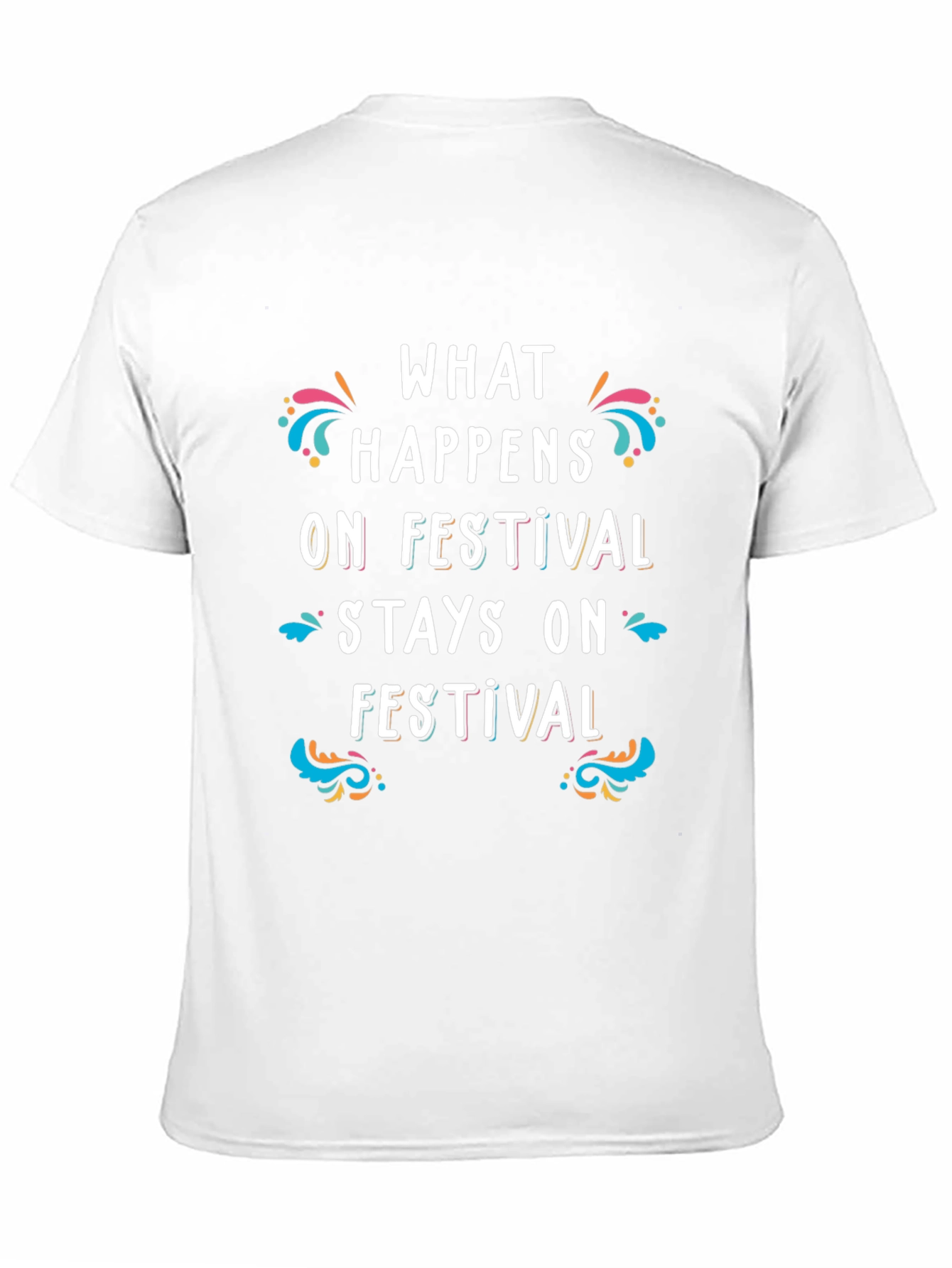 Black Festival Vibes Black Graphic T-Shirt view 11