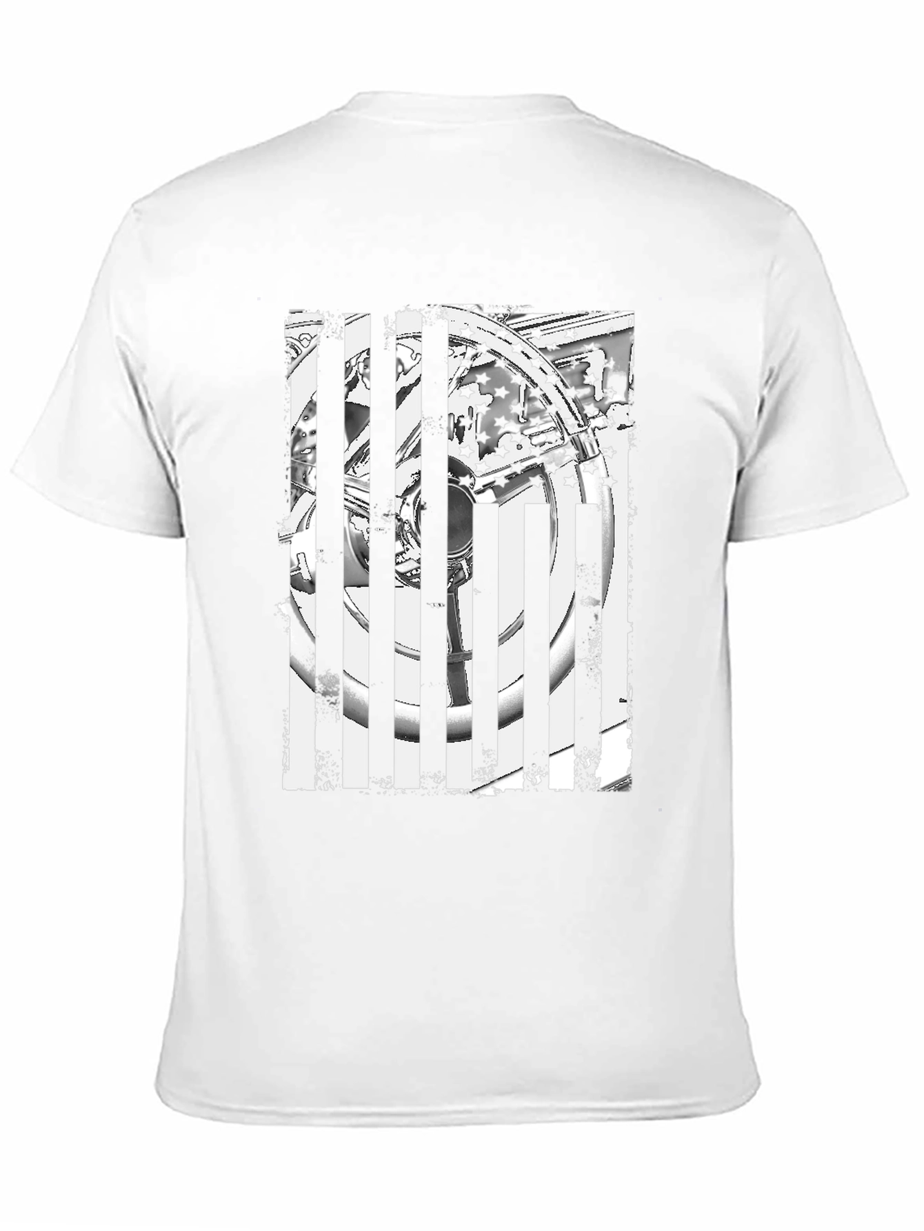 Black Patriotic Wheel T-Shirt view 11