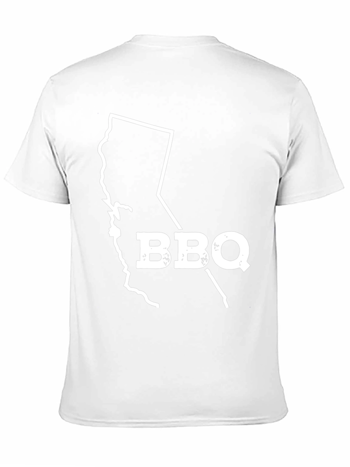Black BBQ California State Silhouette Graphic Tee view 11