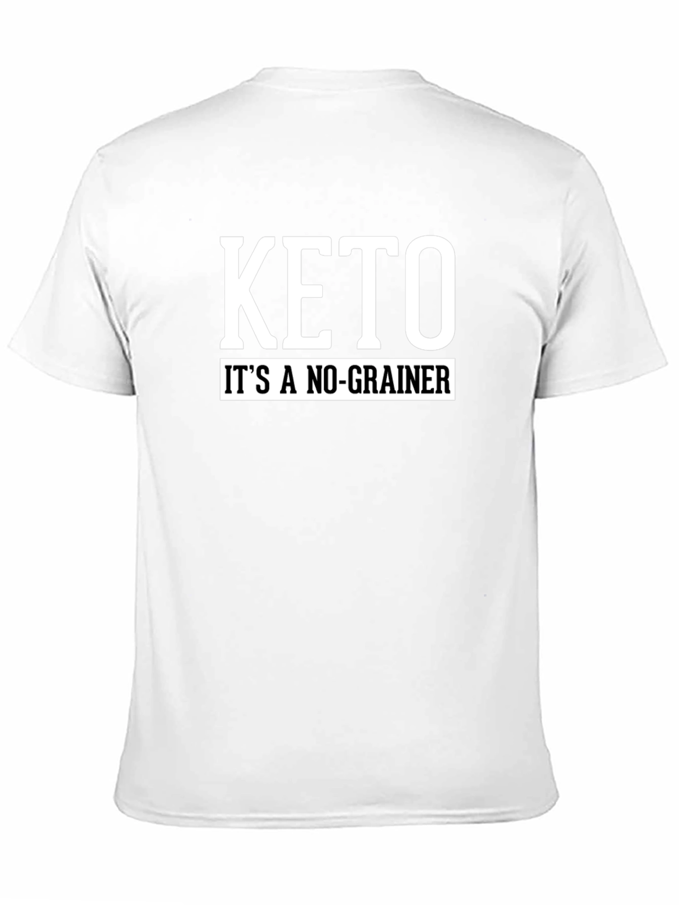 Black Keto It's A No-Grainer Black T-Shirt view 11