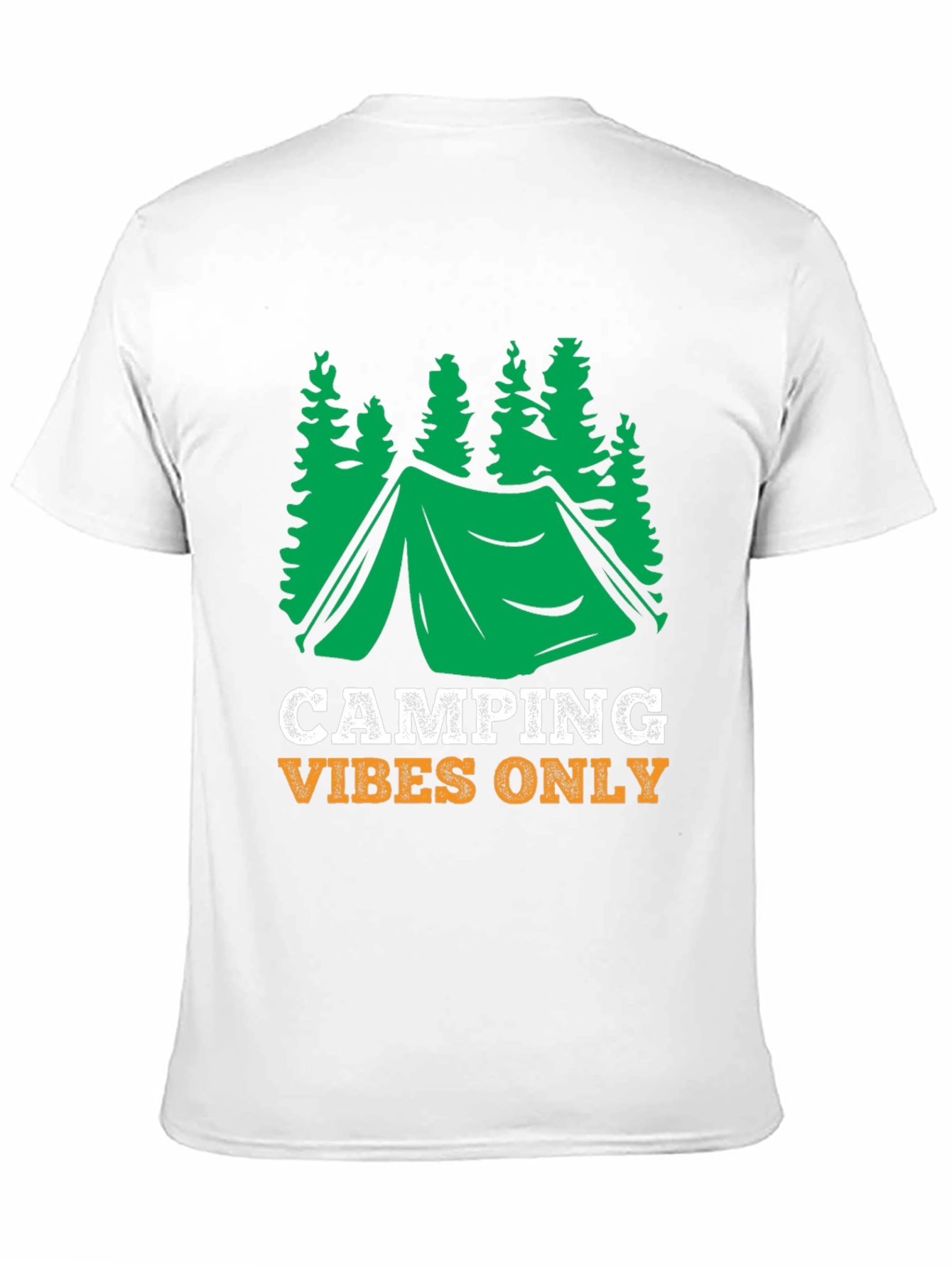 Black Camping Vibes Only Graphic Tee - Black view 11