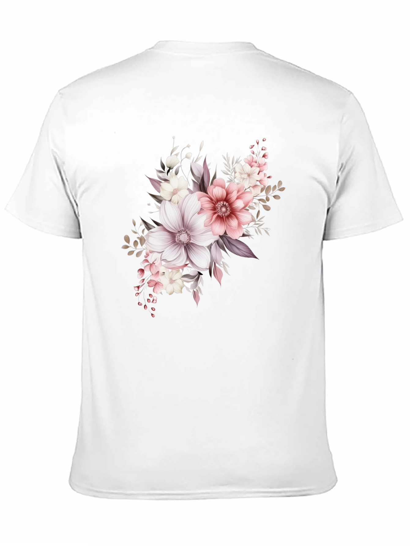 Black Floral Print Black T-Shirt view 11