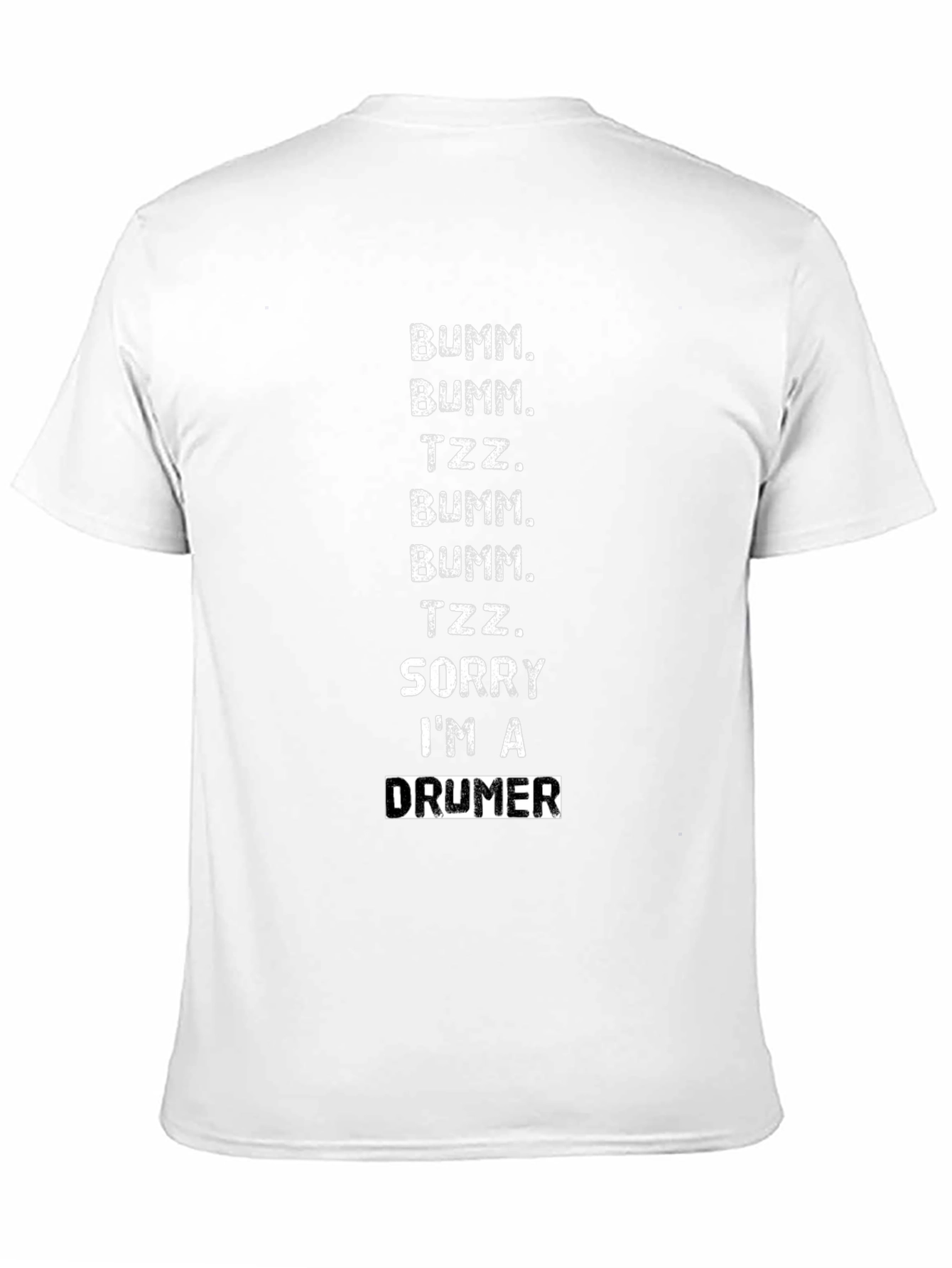 Black Drummer T-Shirt - "Sorry I'm a Drummer" Tee view 11