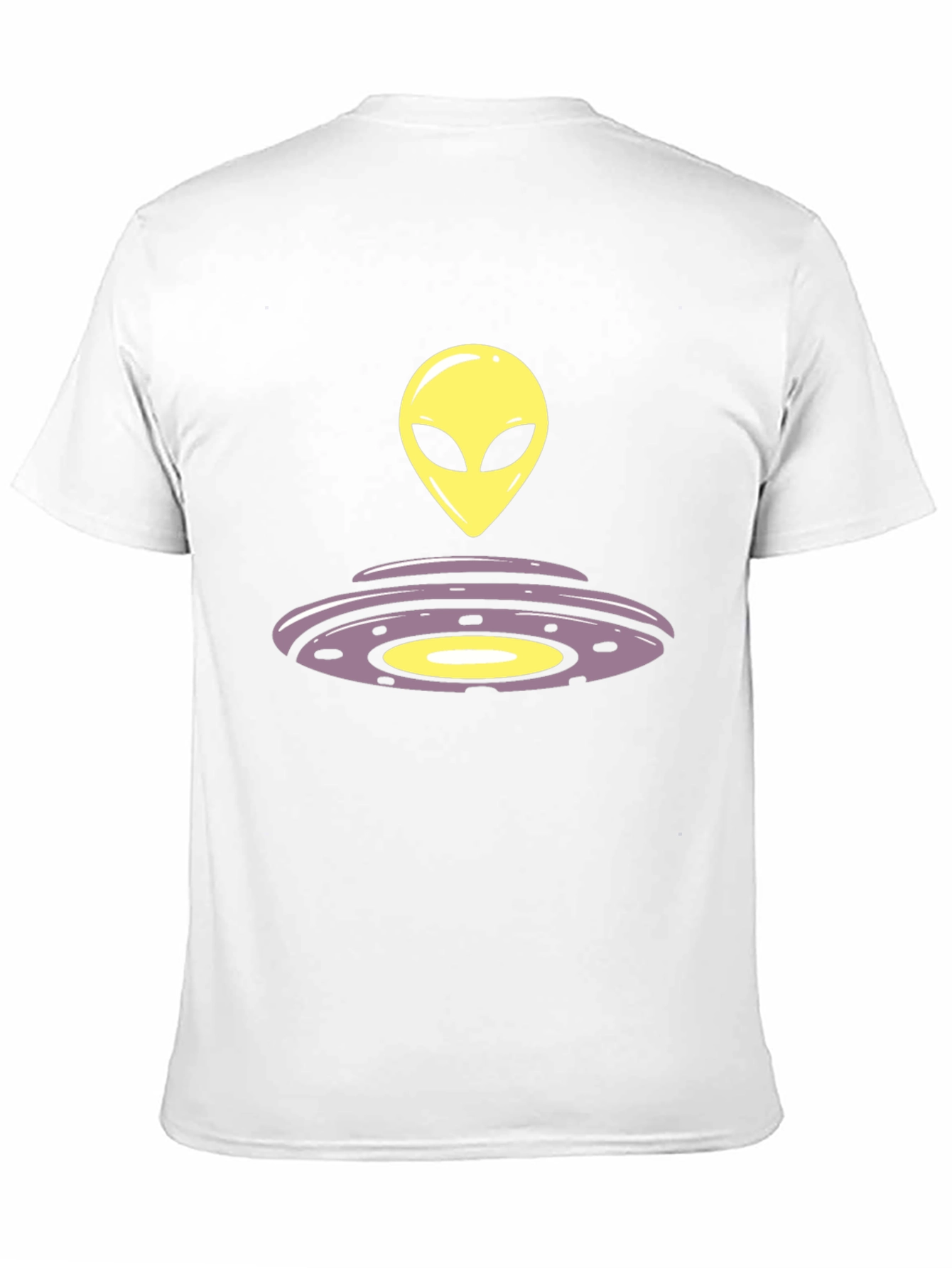 Black Alien UFO Graphic Tee - Black Casual T-Shirt view 11