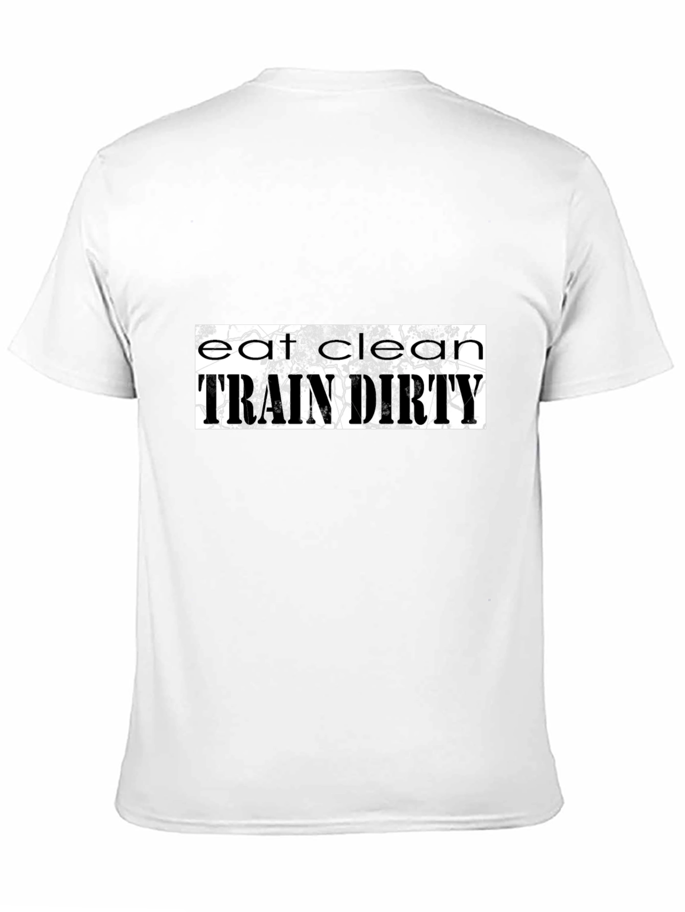 Black Eat Clean, Train Dirty Graphic Tee view 11