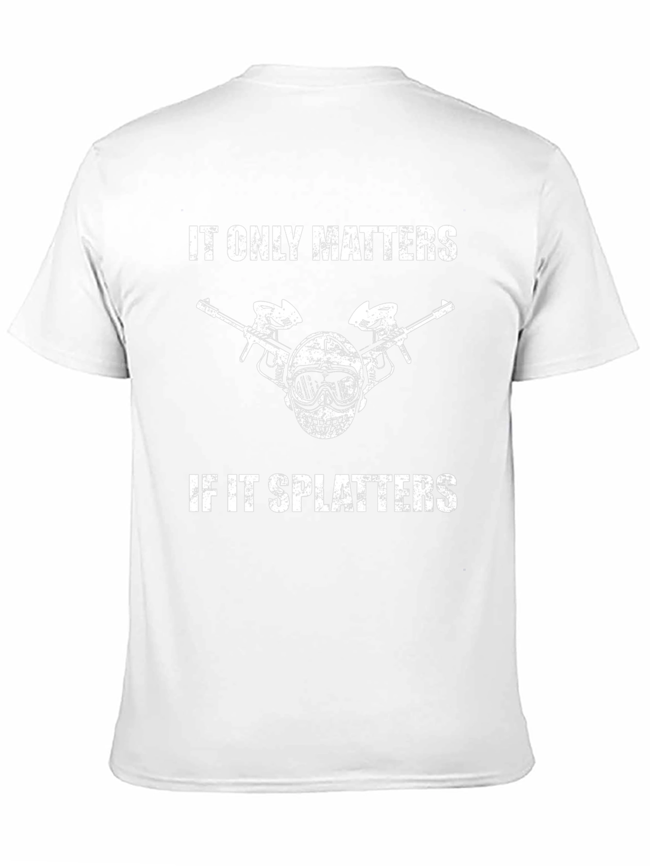 Black Paintball Splatter T-Shirt - It Only Matters If It Splatters view 11