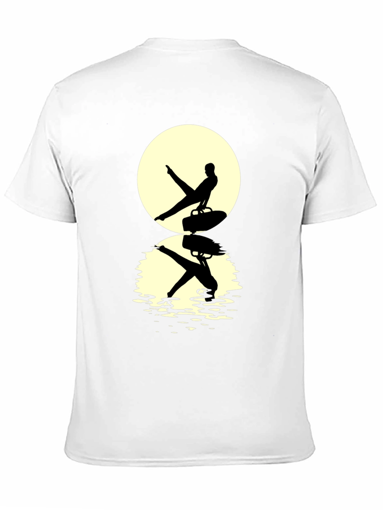 Black Gymnast Silhouette T-Shirt view 11