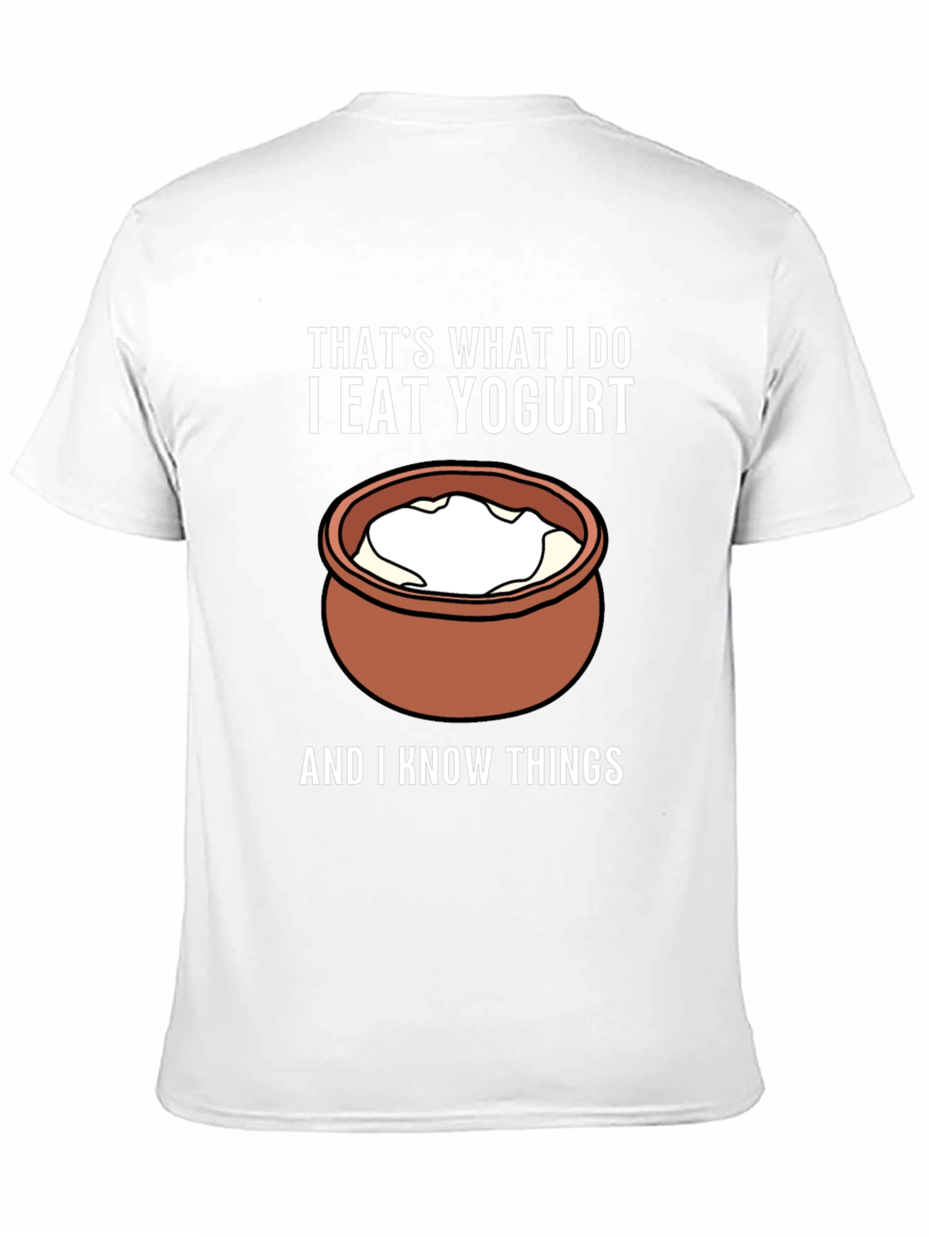 Black That's What I Do I Eat Yogurt T-Shirt view 11