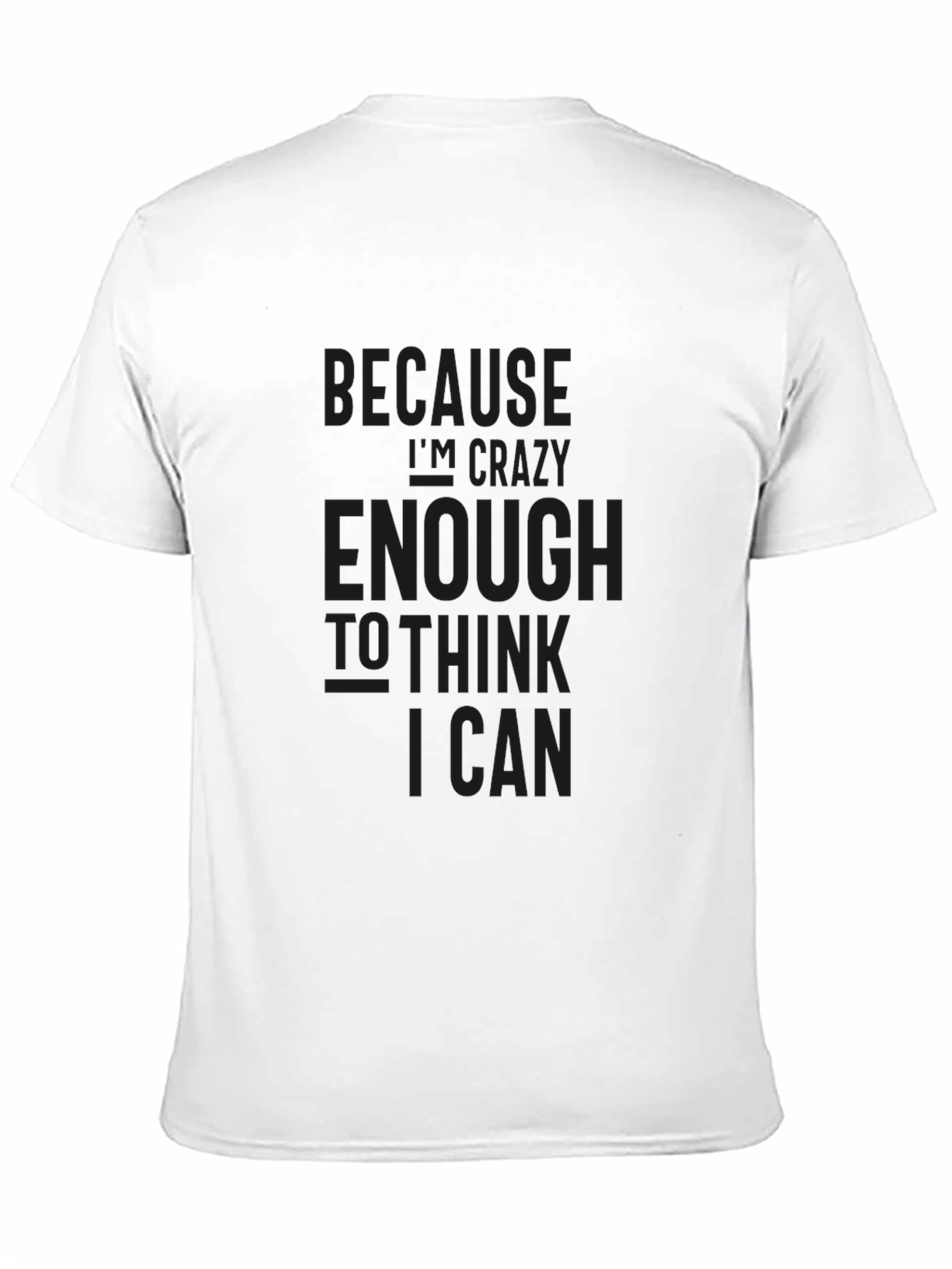 Black Crazy Enough Black T-Shirt view 11