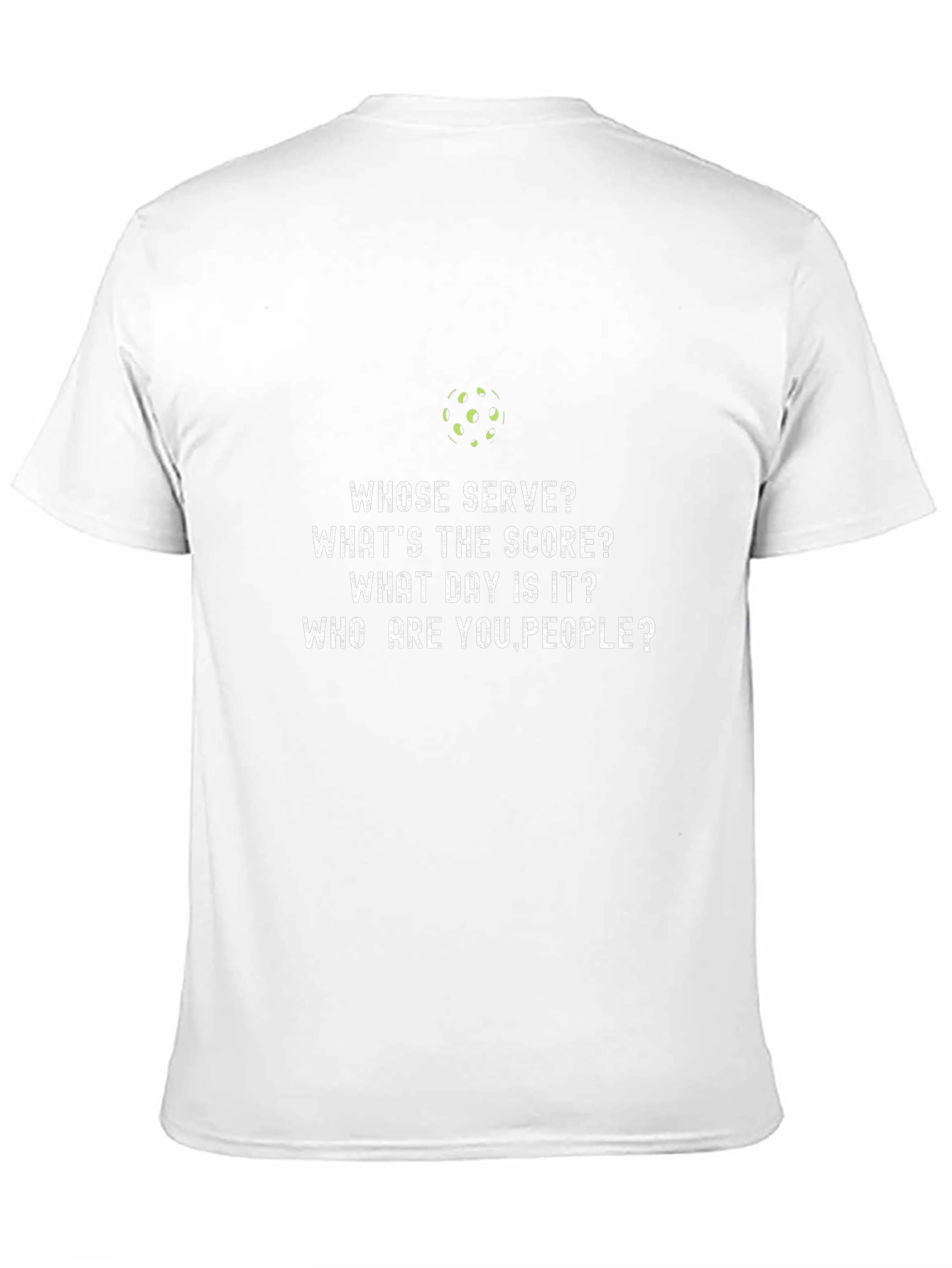 Black Pickleball T-Shirt - Whose Serve? Funny Player Tee view 11