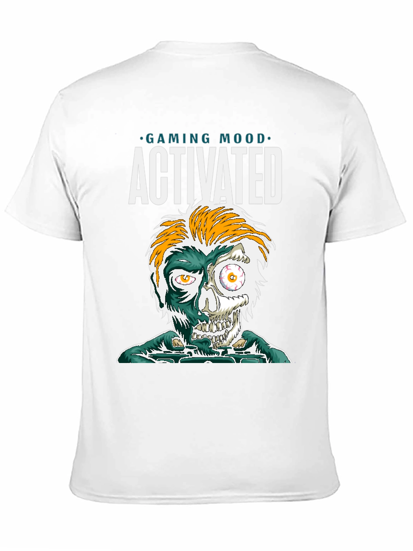 Black Gaming Mood Activated Graphic Tee - Gamer Shirt view 11