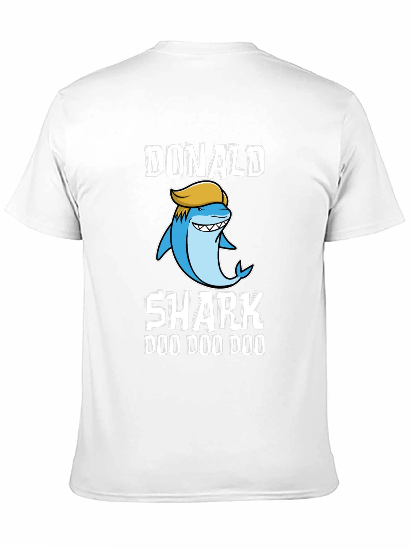 Black Donald Shark T-Shirt - Doo Doo Doo view 11