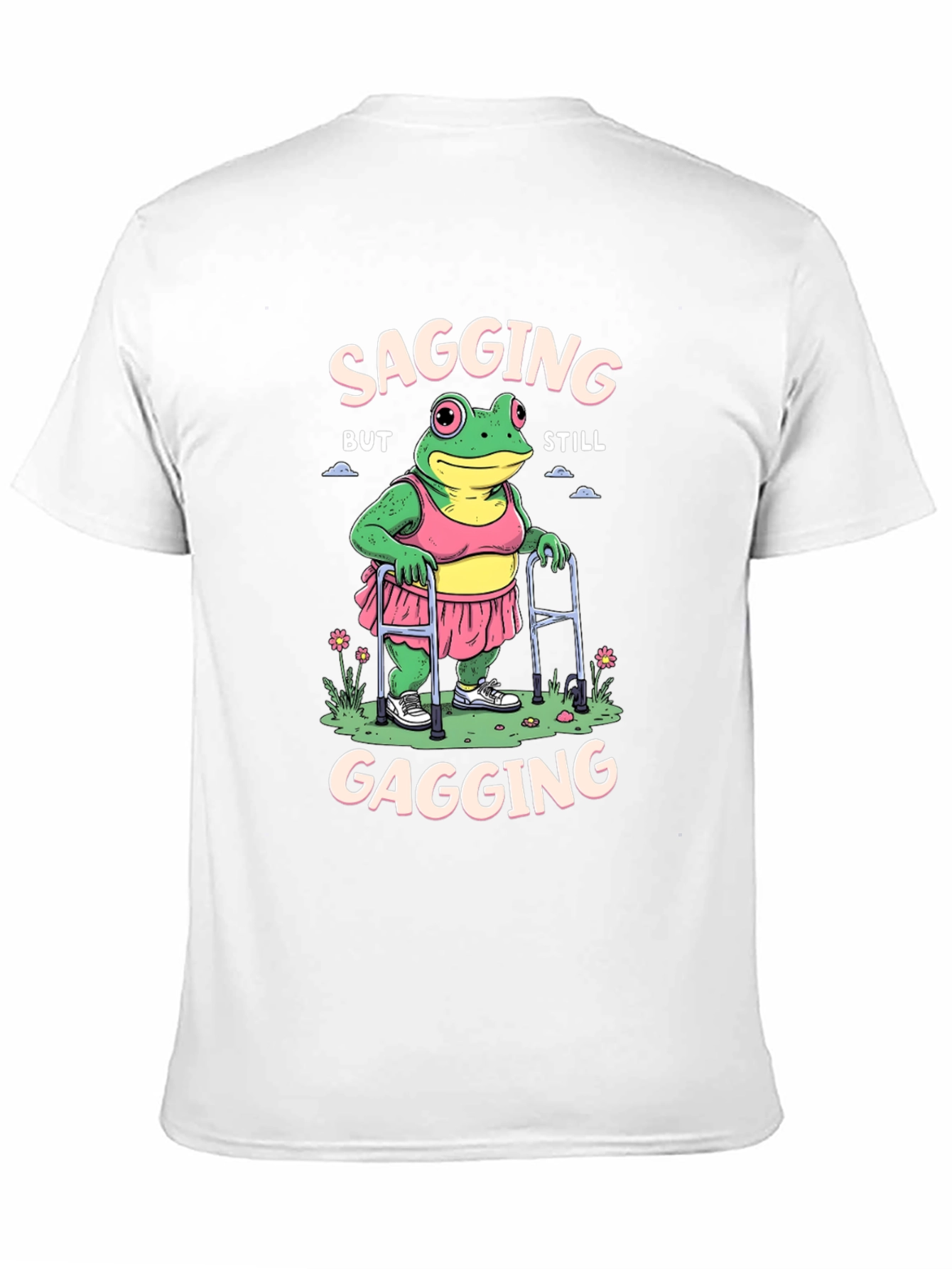 Black Sagging but Still Gagging Frog T-Shirt view 11