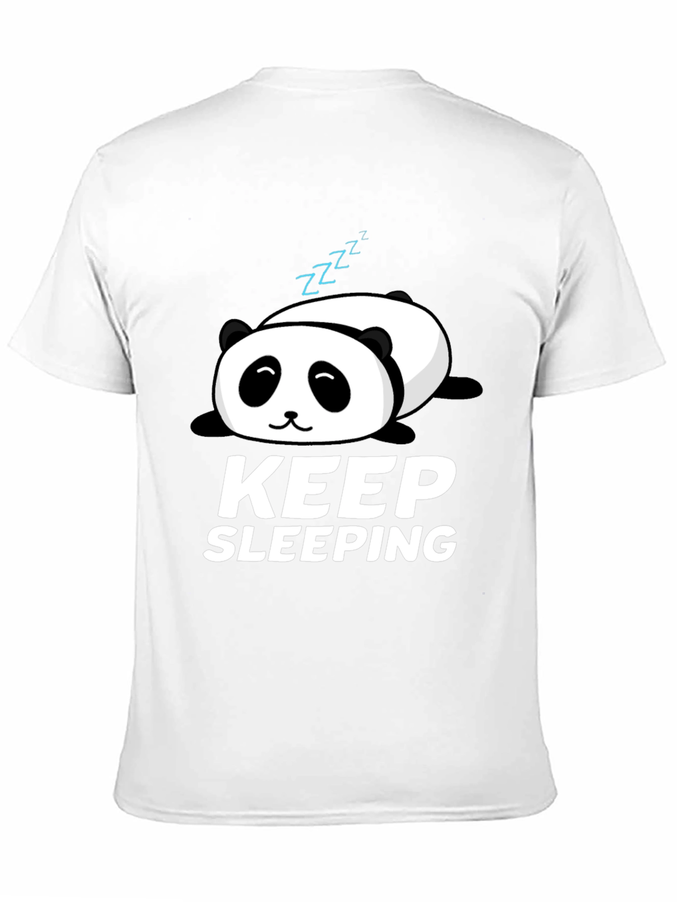 Black Keep Sleeping Panda Graphic T-Shirt - Relaxed Fit view 11