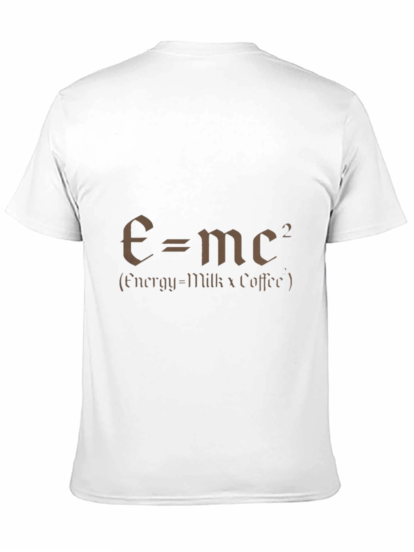 Black Funny E=mc2 T-Shirt - Milk and Coffee view 11
