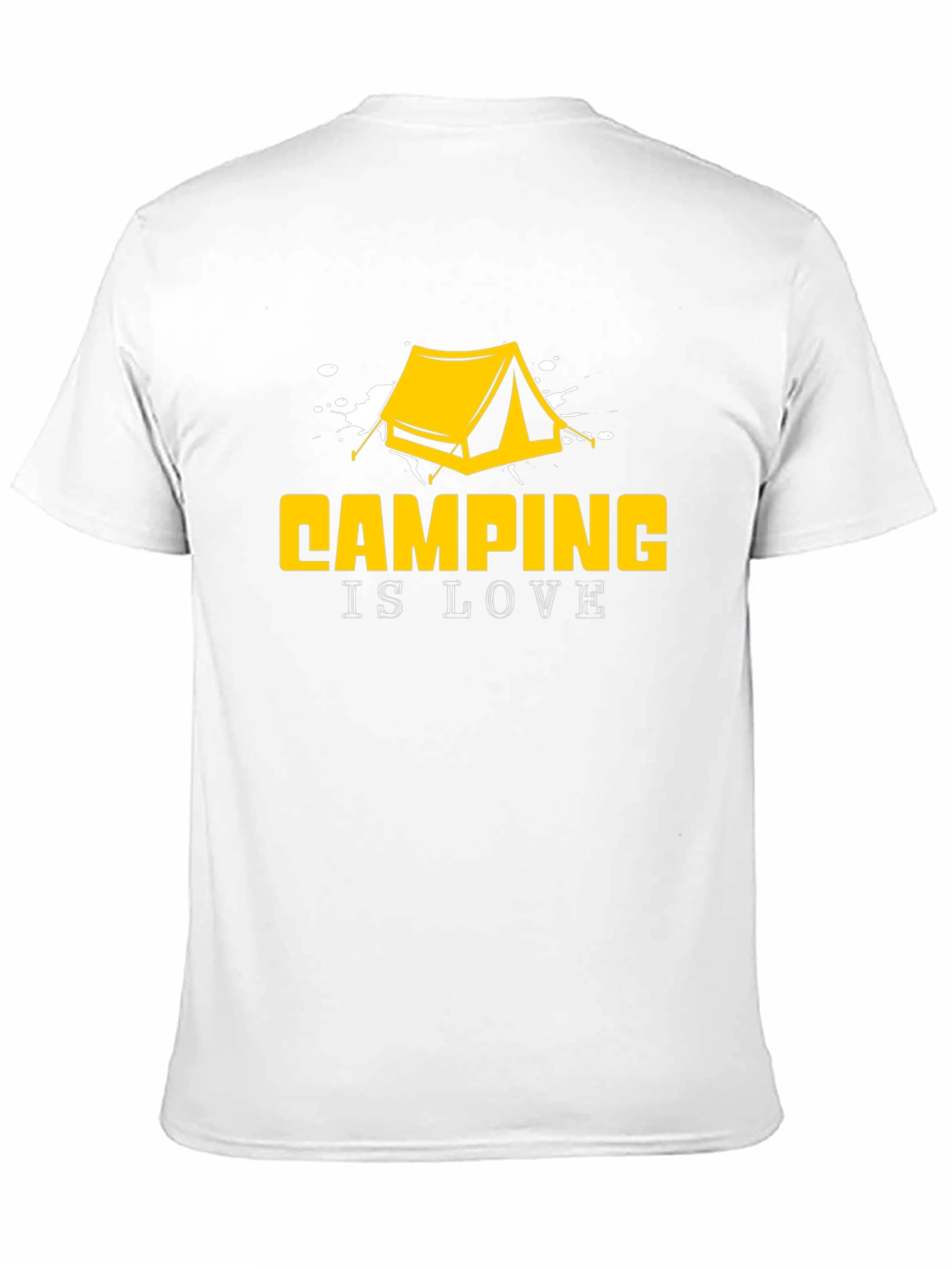 Black Camping is Love Graphic T-Shirt view 11
