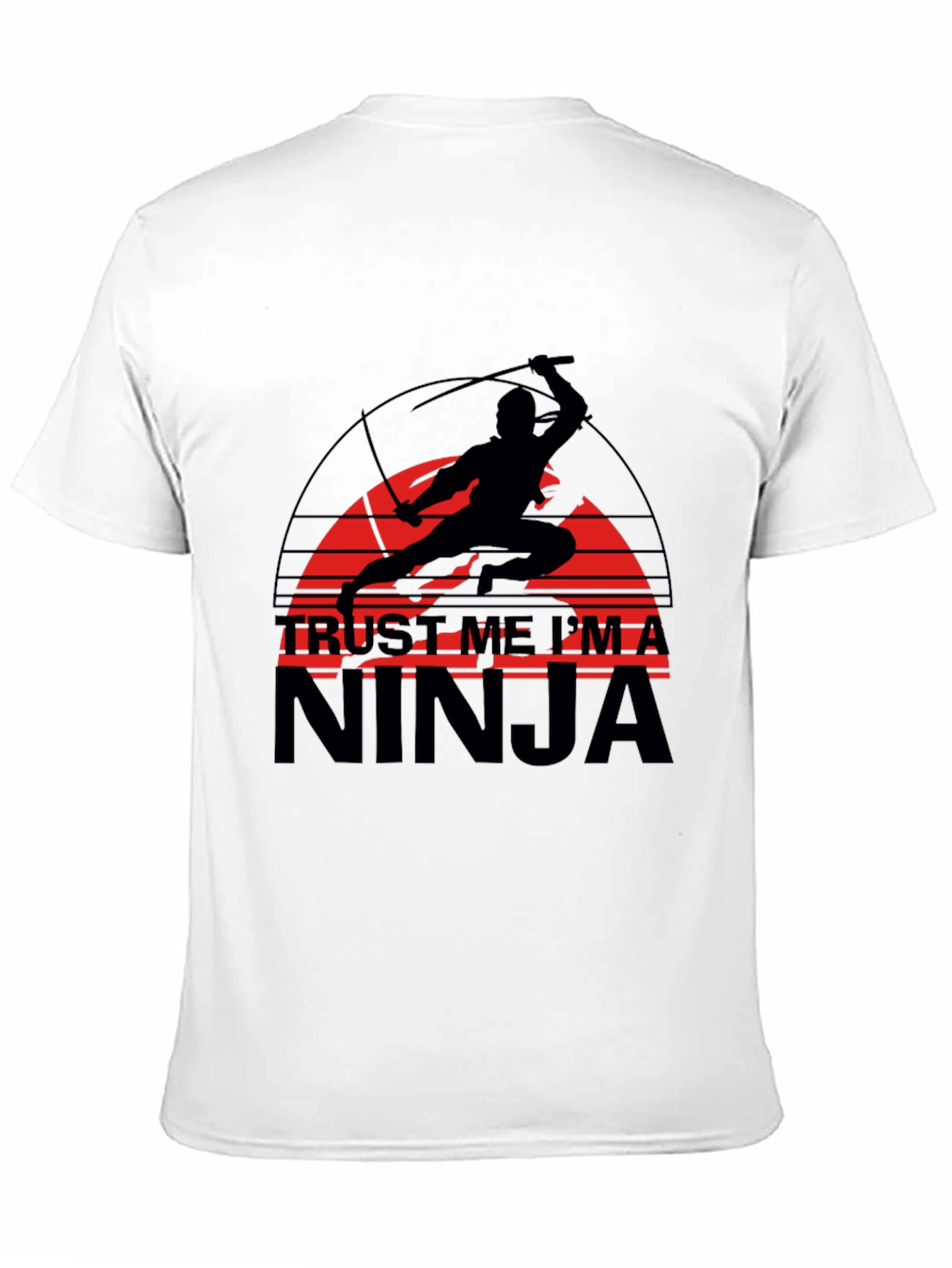 Black Trust Me I'm A Ninja Graphic Tee view 11