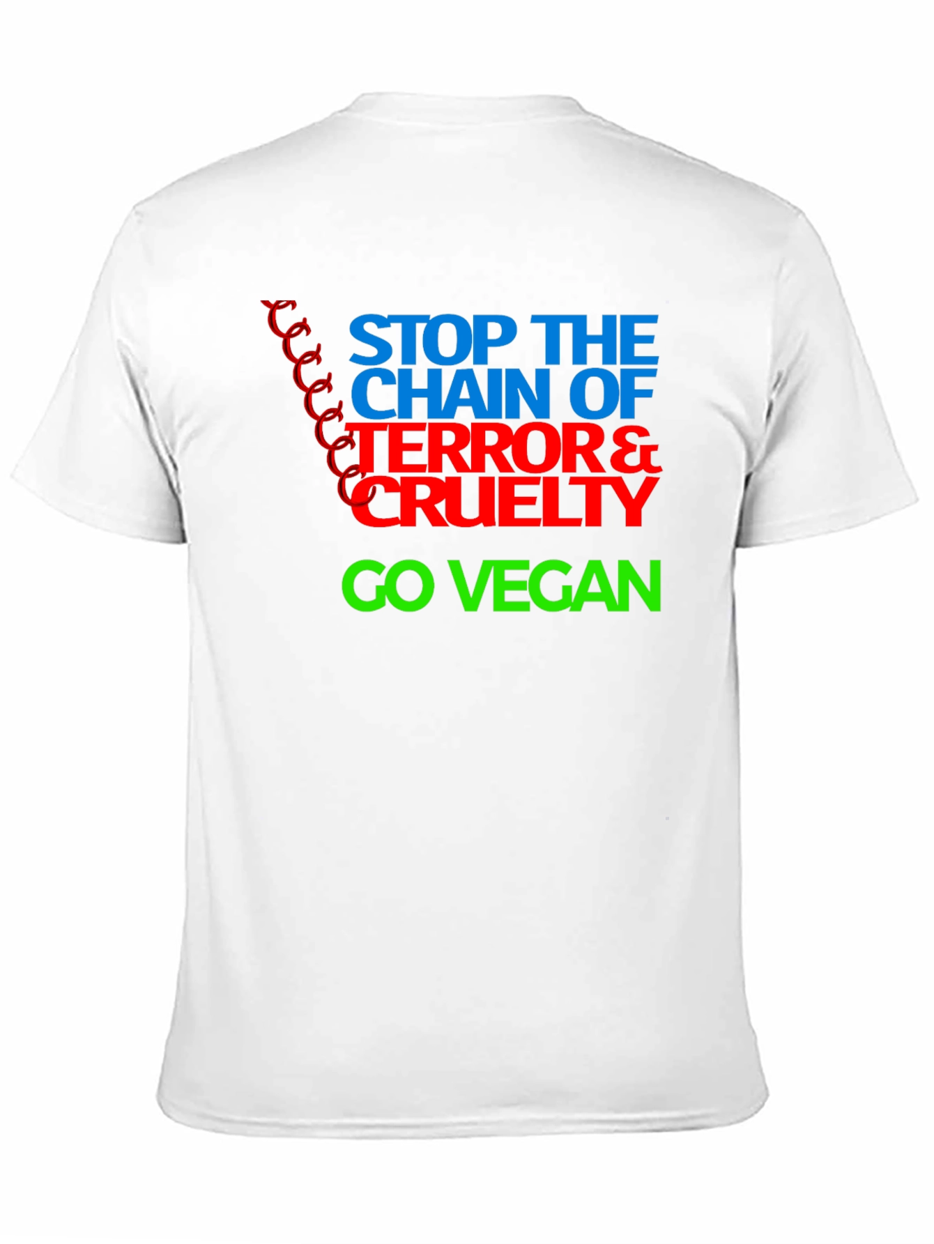Black Stop the Chain Vegan T-Shirt view 11