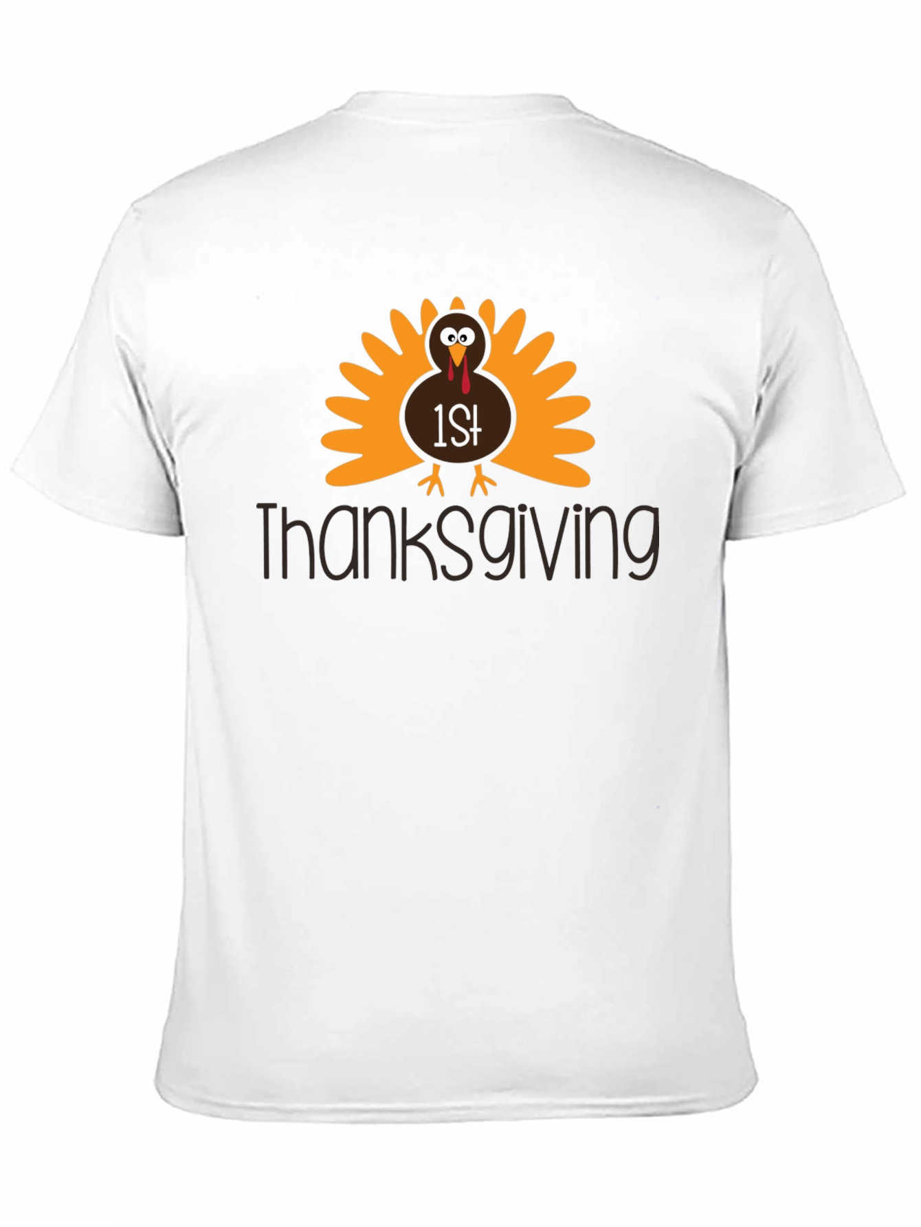 Black 1st Thanksgiving Turkey Graphic T-Shirt view 11