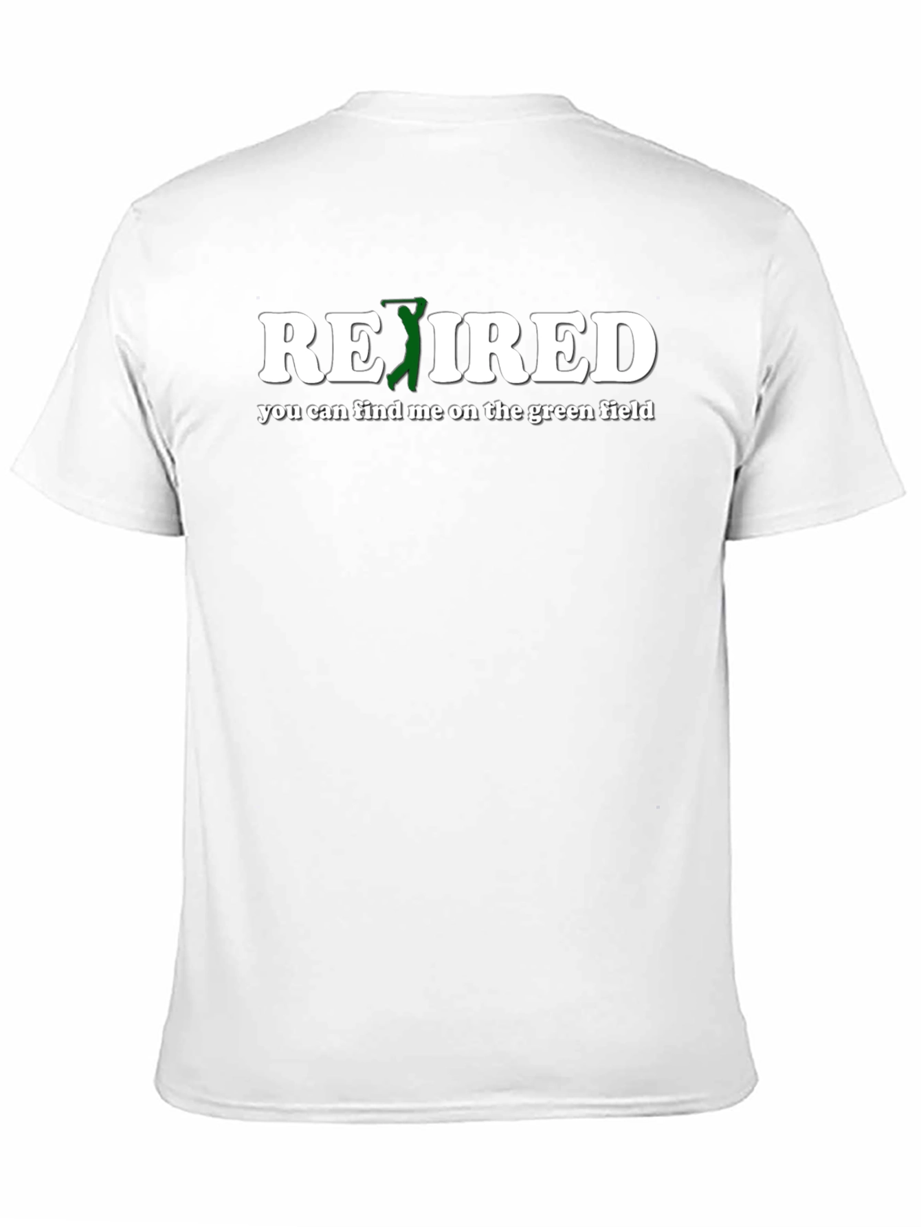 Black Retired Golf T-Shirt - Find Me On The Green Field view 11
