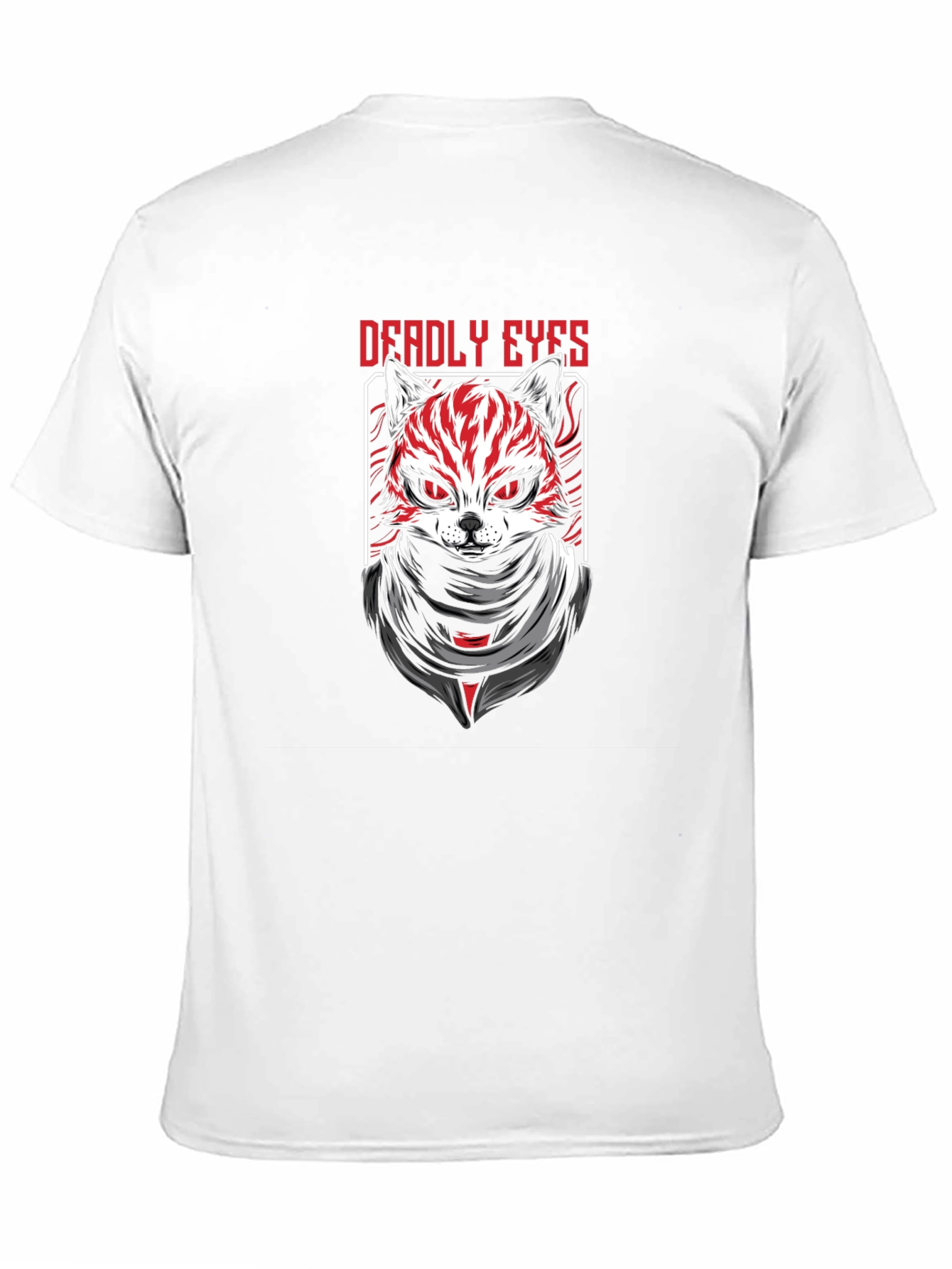 Black Deadly Eyes Graphic Tee - Men's Black T-Shirt view 11