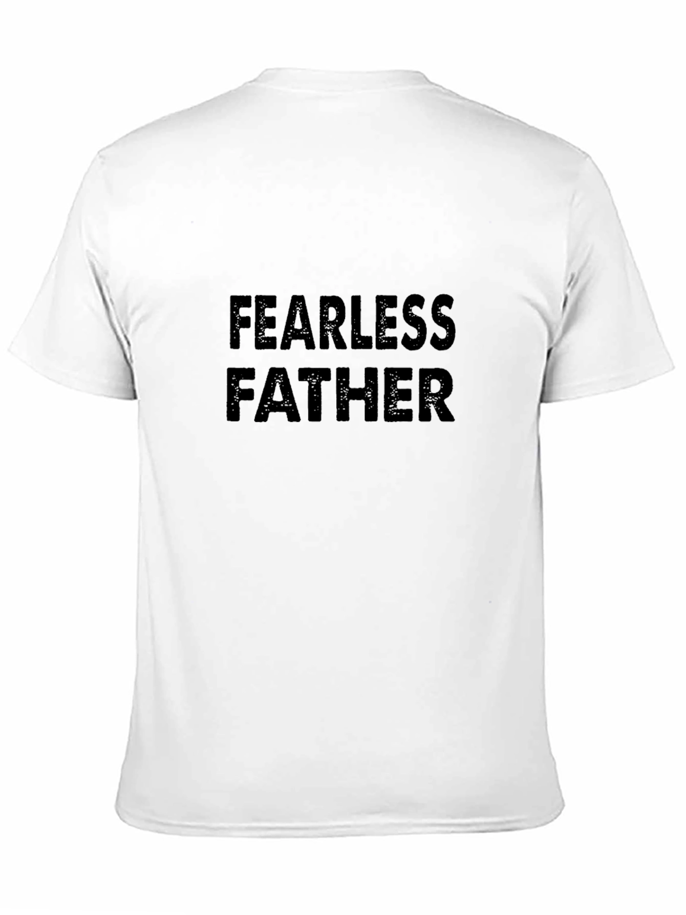 Black Fearless Father Black T-Shirt view 11