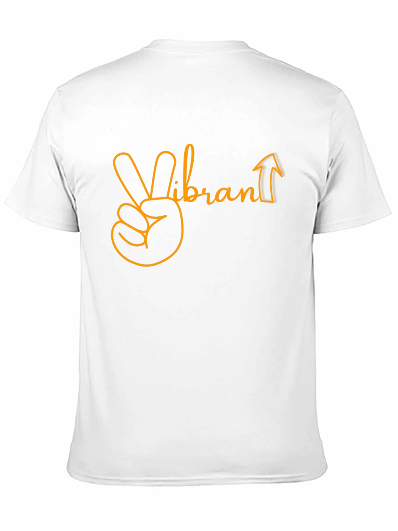 Black Vibrant Up Graphic Tee - Black Cotton Blend view 11